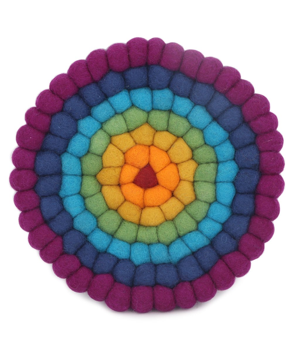 Chakra Colors Felted Wool Trivet、mySite、topwebapps