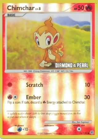 Chimchar (76/130) Burger King Promos: 2008 Collection、mySite、waistdrama