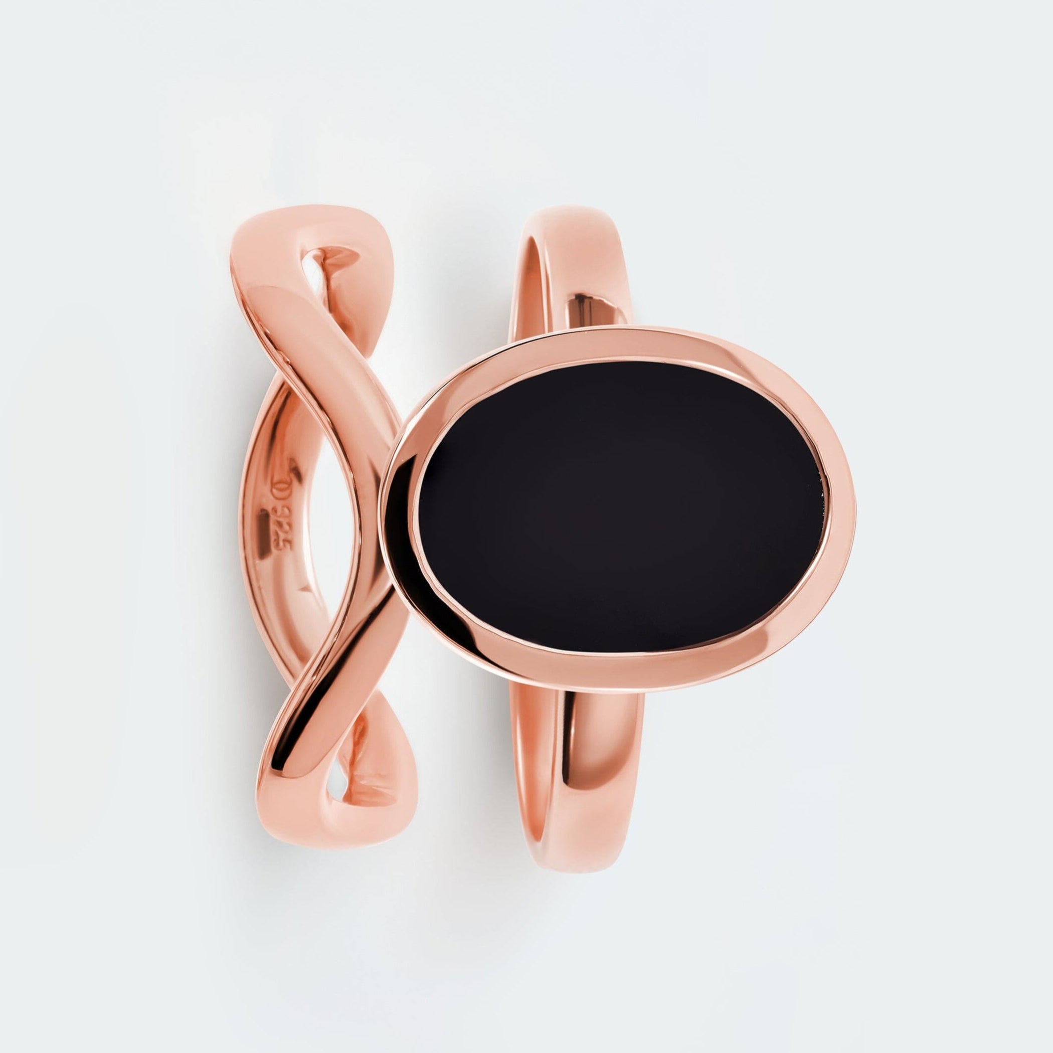 Black Onyx Enfolded Ring & Waves Band、mySite、hinf8tx79