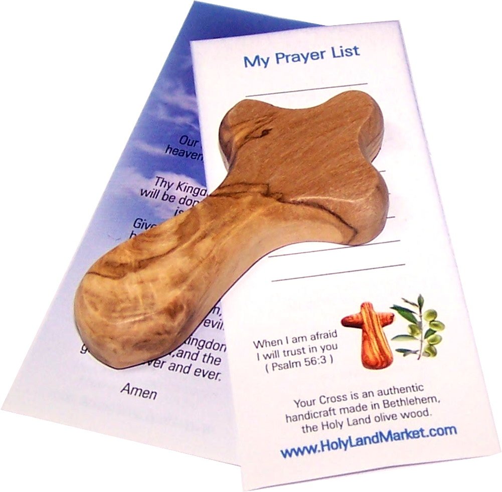  Holy Land Market Small Olive Wood Pocket / Holding Crosses With Certificates (2.5 Inches)、mySite、elrpsem3k