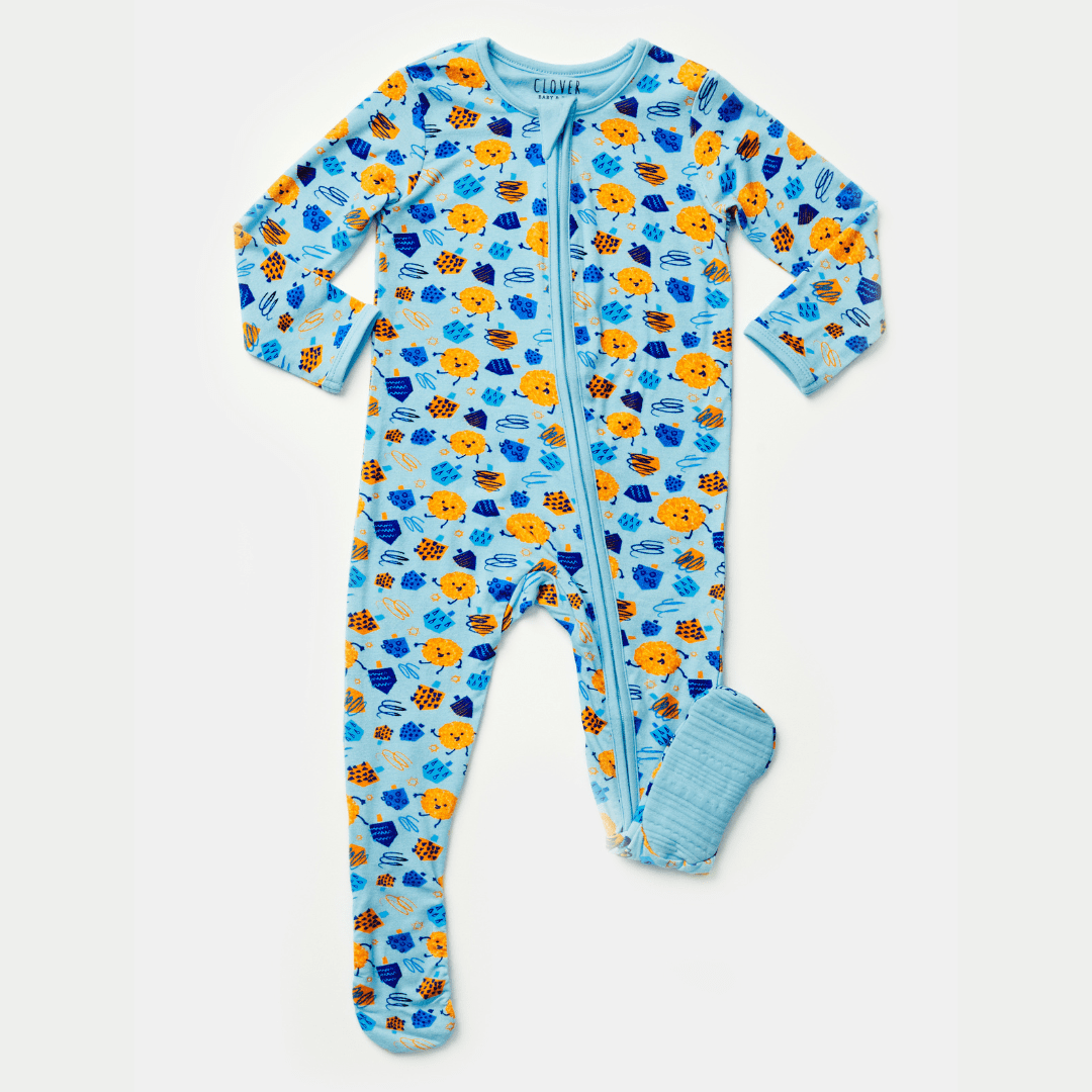 Dreidel, Dreidel, Dreidel Stretchy Footie - (Sizes 3M - 24M)、mySite、topwebapps