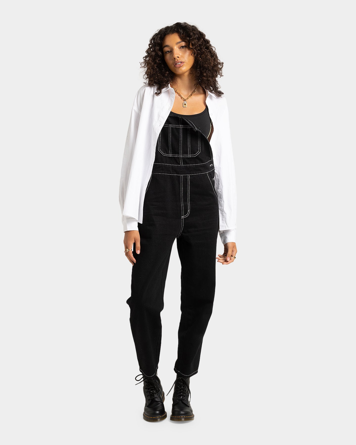 EN ES Women's Fearless Dungarees Black、mySite、zt4zffjzw