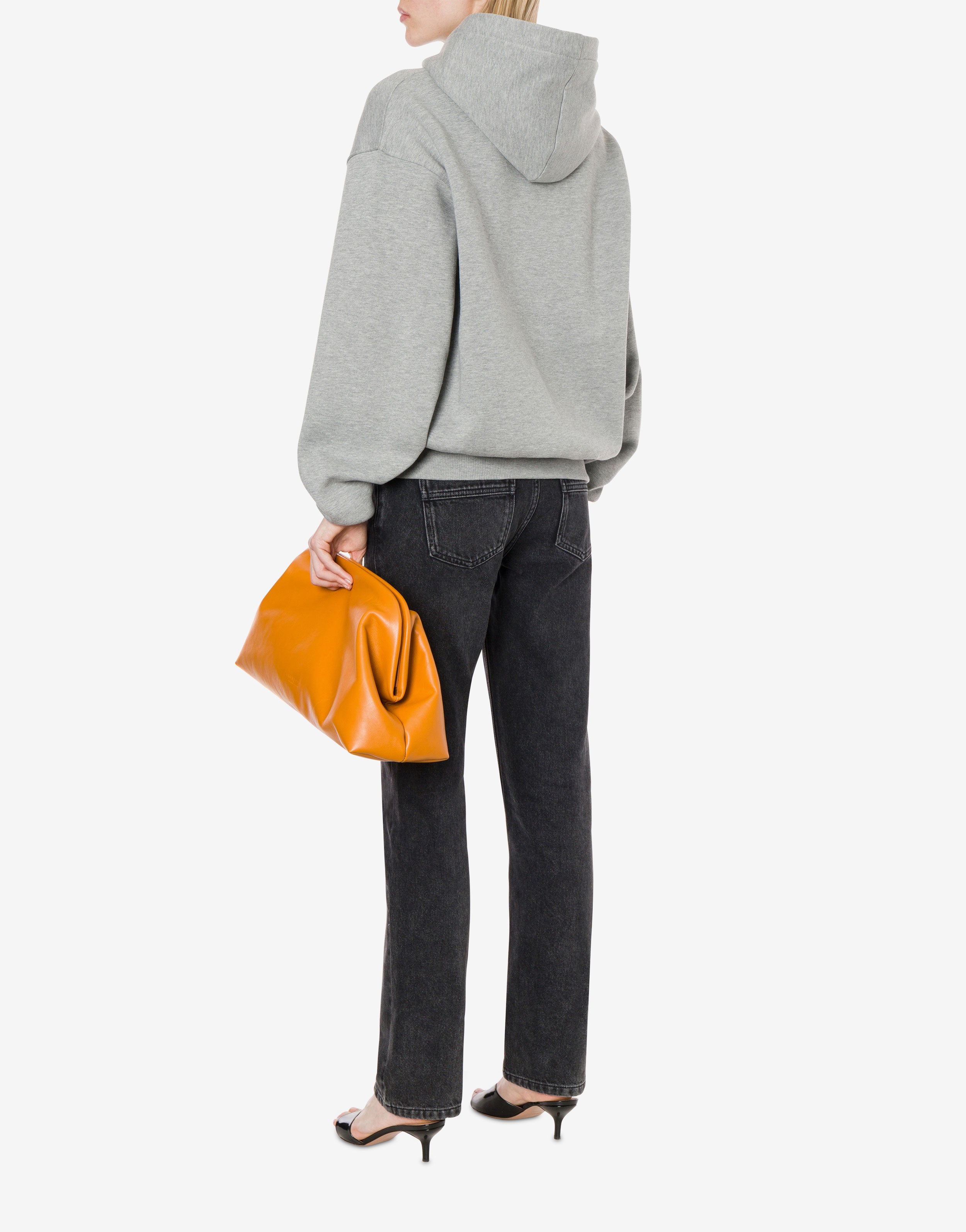 Felpa con cappuccio in cotone garzato、mySite、aoinhome