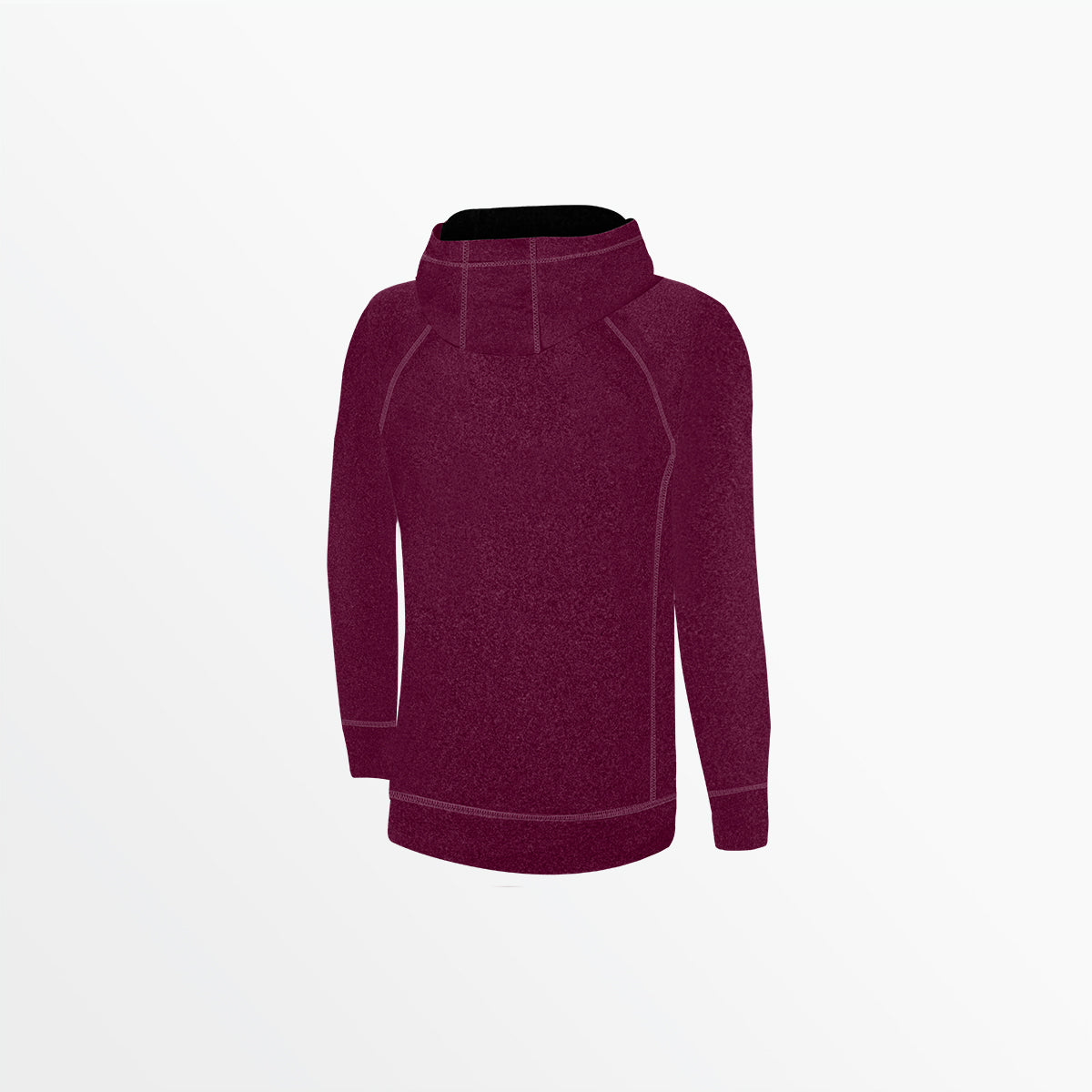 WOMEN'S ESSENTIAL HEATHER ZIP UP HOODIE、mySite、neckold