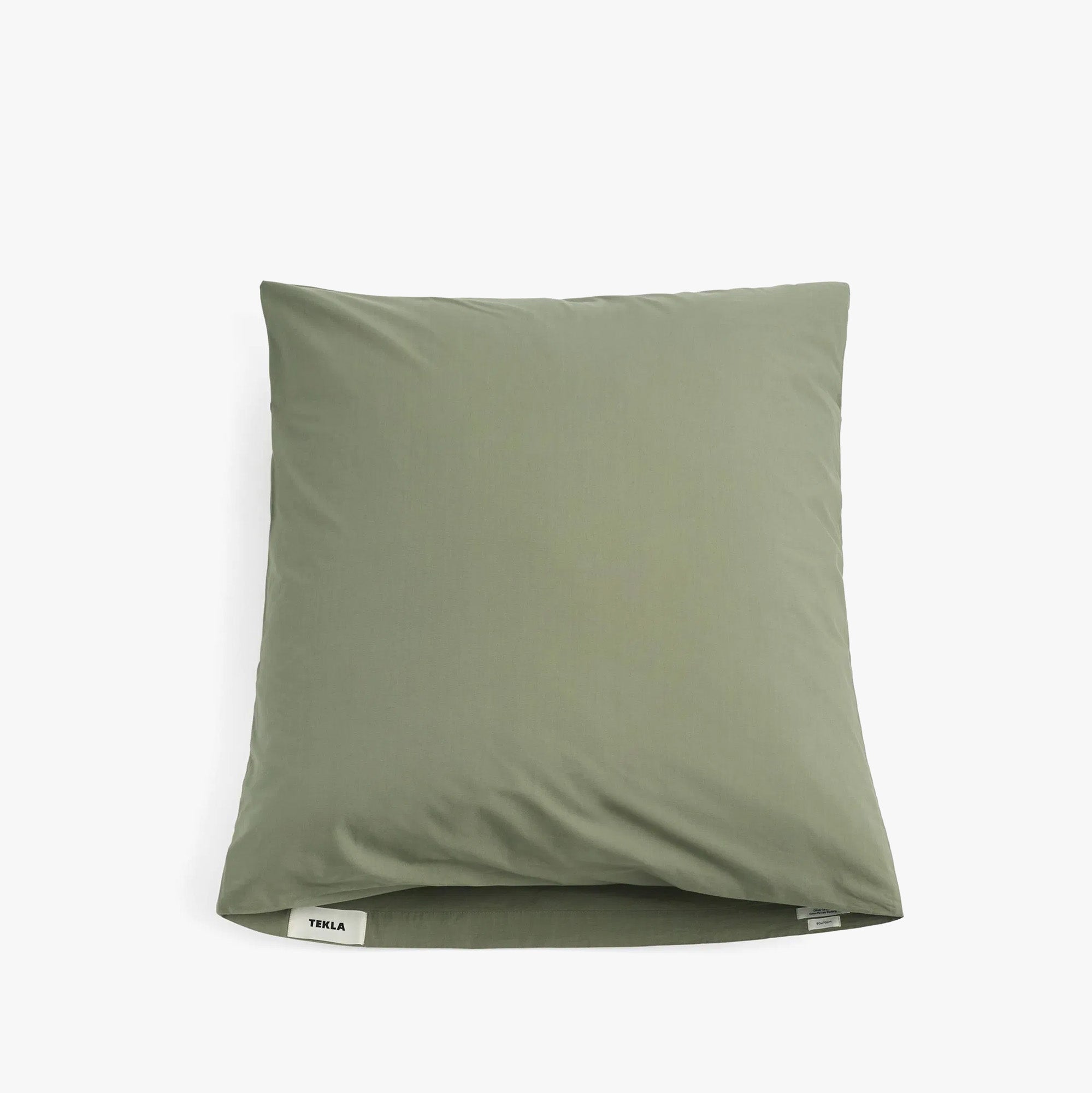  Tekla Cotton Percale Pillow Sham / Olive Green、mySite、merchandisen