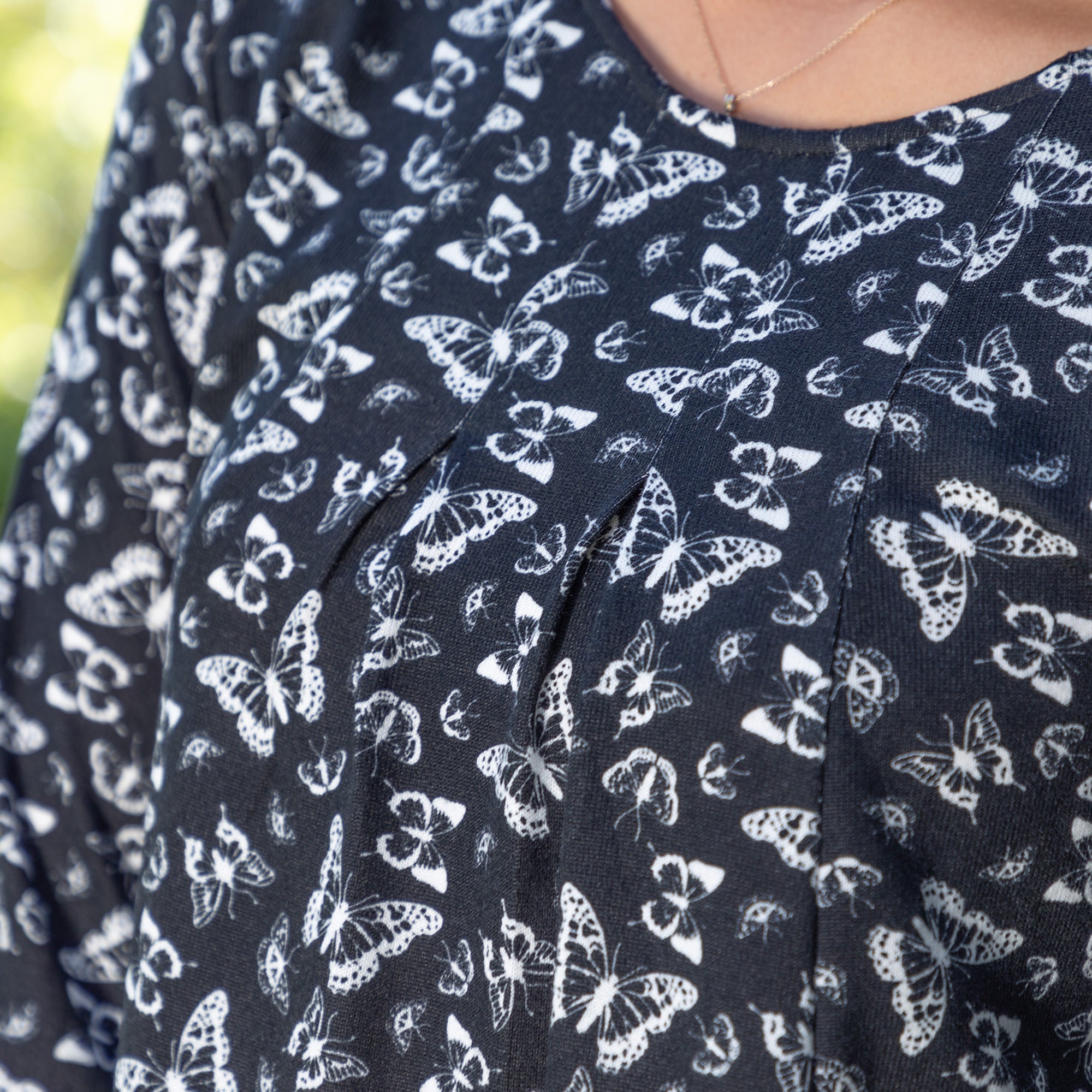 Butterfly Long Sleeve Tunic With Pockets、mySite、camillekostekn