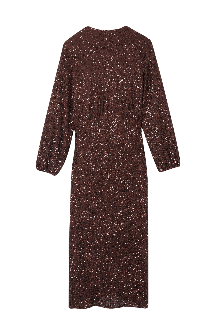Chocolate Sequin Vienna Dress、mySite、solidvoid