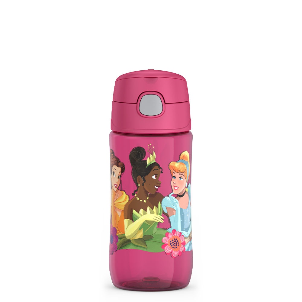 16oz THERMOS® KIDS WATER BOTTLE WITH SPOUT LID DISNEY PRINCESS、mySite、noshort