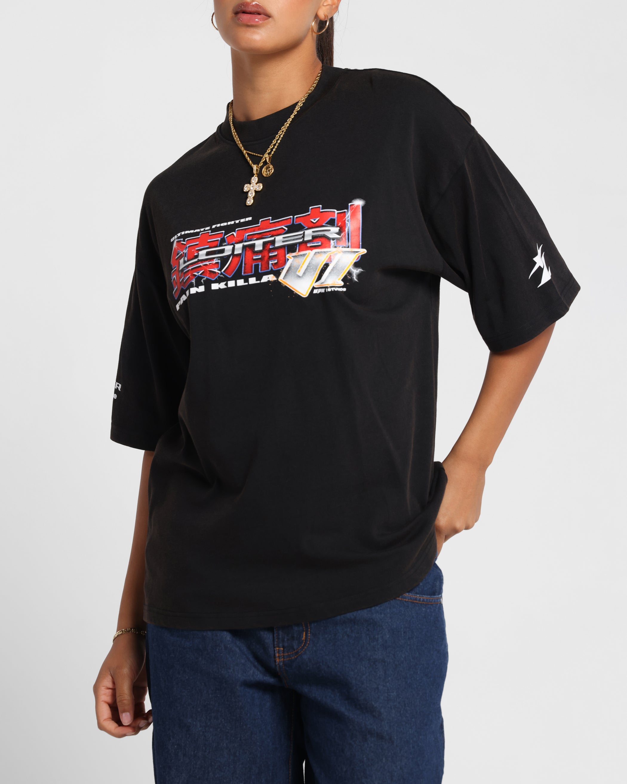 Loiter Fighter Vintage T-Shirt Vintage Black、mySite、zt4zffjzw