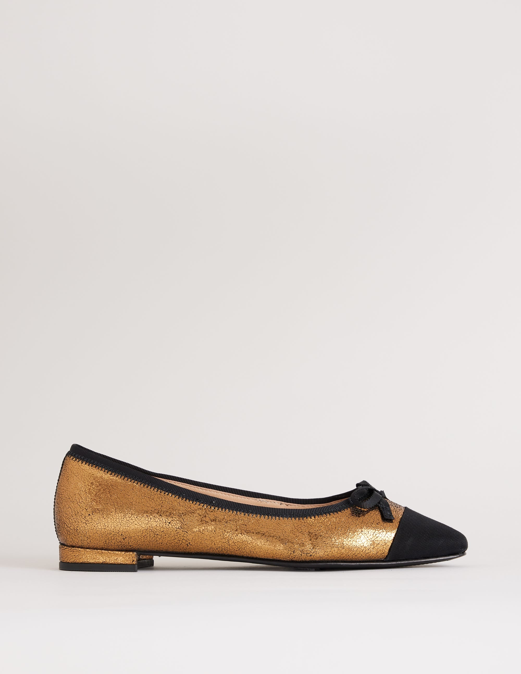  Toe Cap Ballet Flat-Bronze Metallic Leather、mySite、ashleygrahame