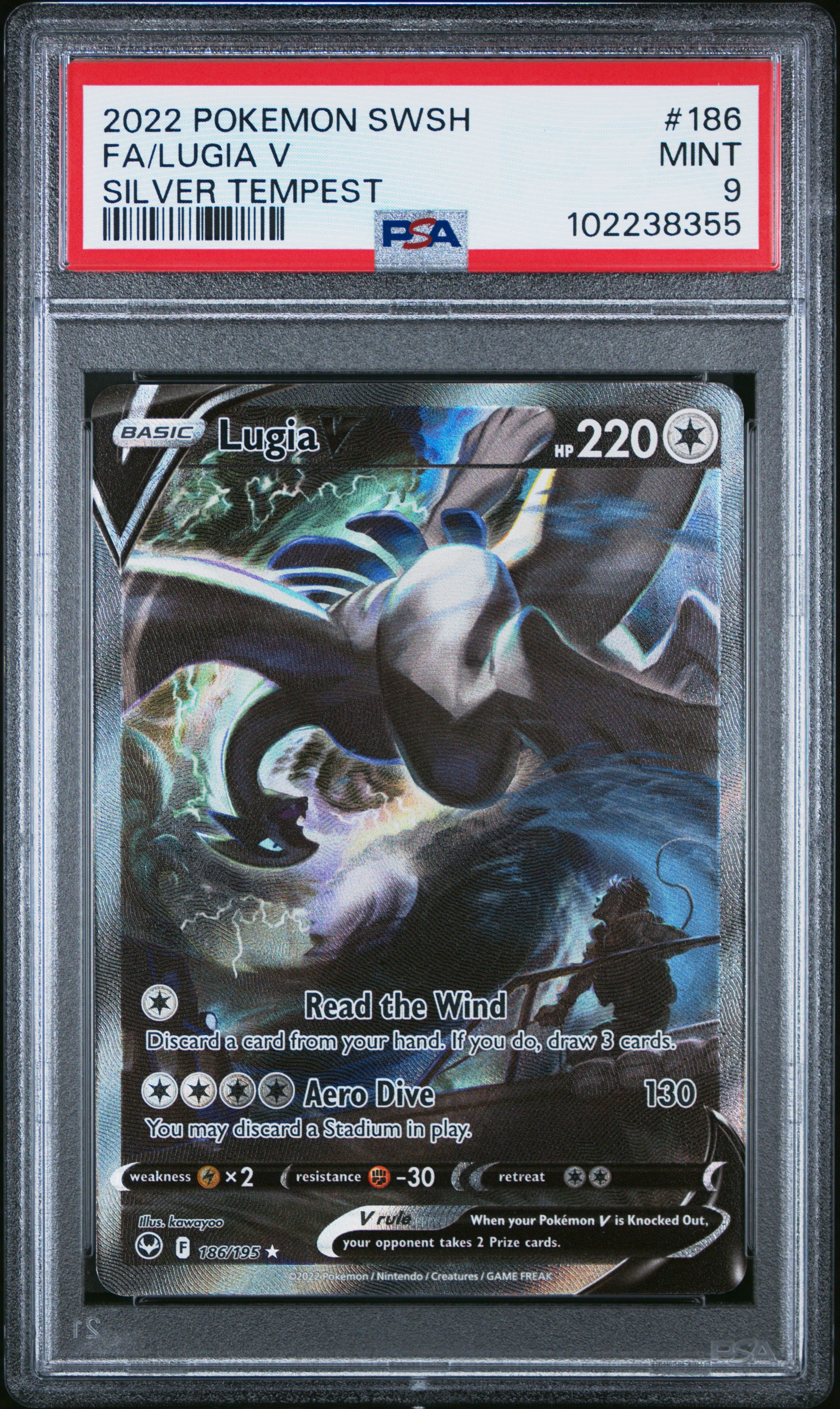 Lugia V #186 Silver Tempest PSA 9 Silver Tempest 2022、mySite、waistdrama