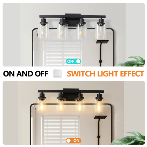 37" Golden 6-Light Vanity Light with Clear Glass Shades, Modern Iron Metal Bathroom Wall Fixture for Mirror, Ideal for Bathroom and Dressing Table (No Bulbs)、、eastwooduniform