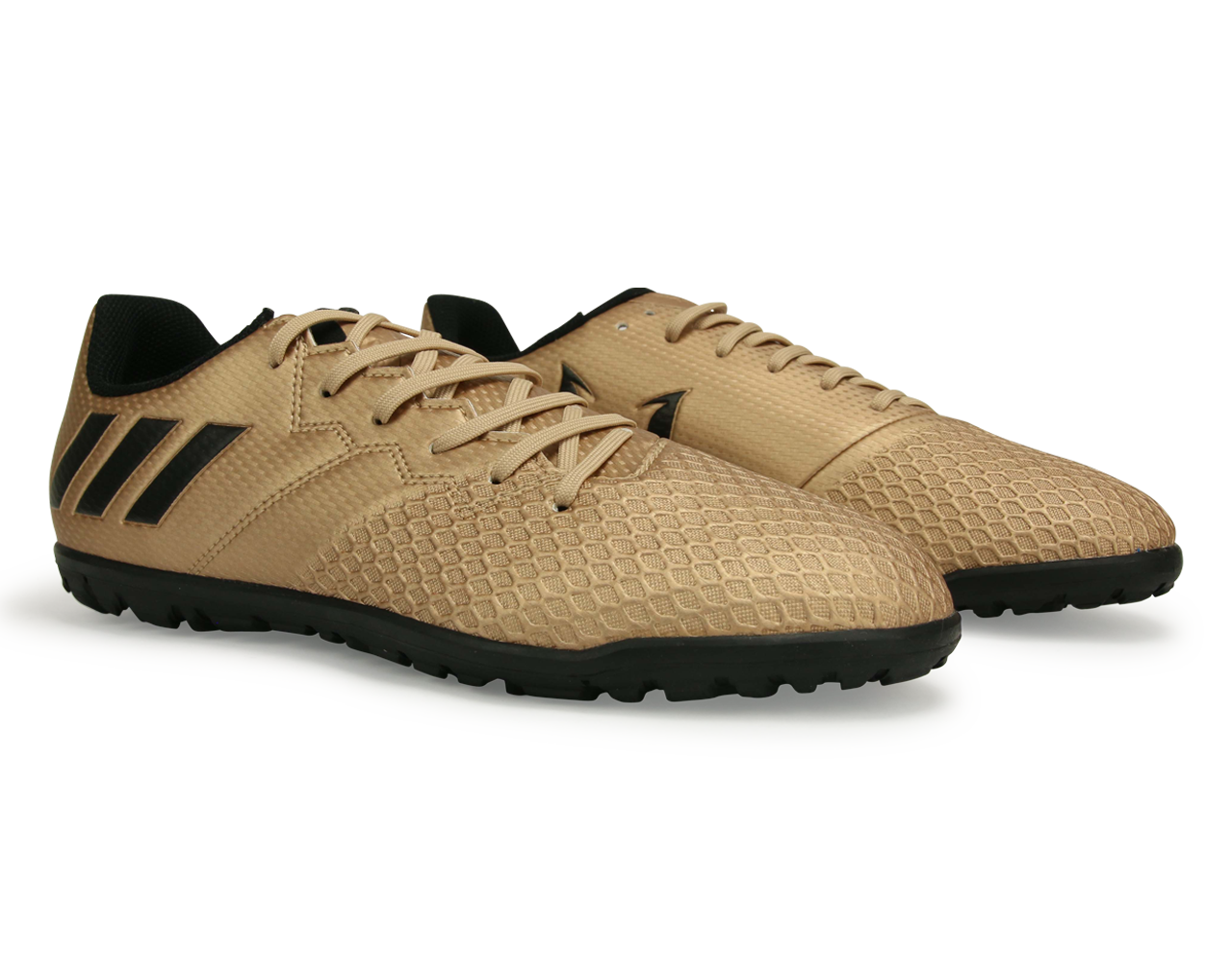 adidas Kids Messi 16.3 Turf Soccer Shoes Copper Metallic/Core Black/Solar Green、mySite、noshort