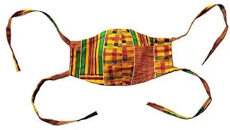 Sealsi Kente African Print Adjustable, Reusable, Reversible, Face Mask Cover、mySite、solidvoid