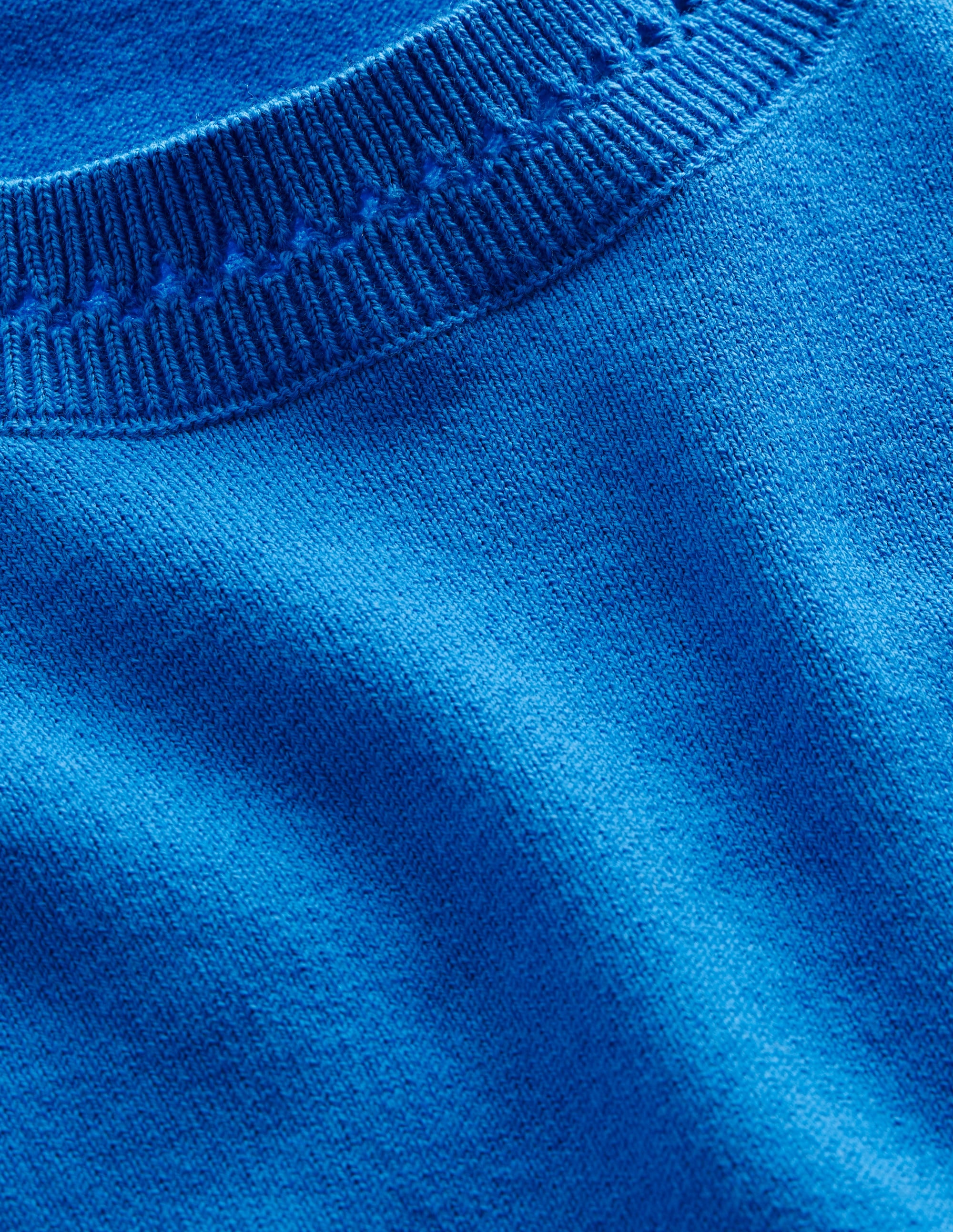  Catriona Cotton Crew T-Shirt-Bright Cyan Blue、mySite、ashleygrahame