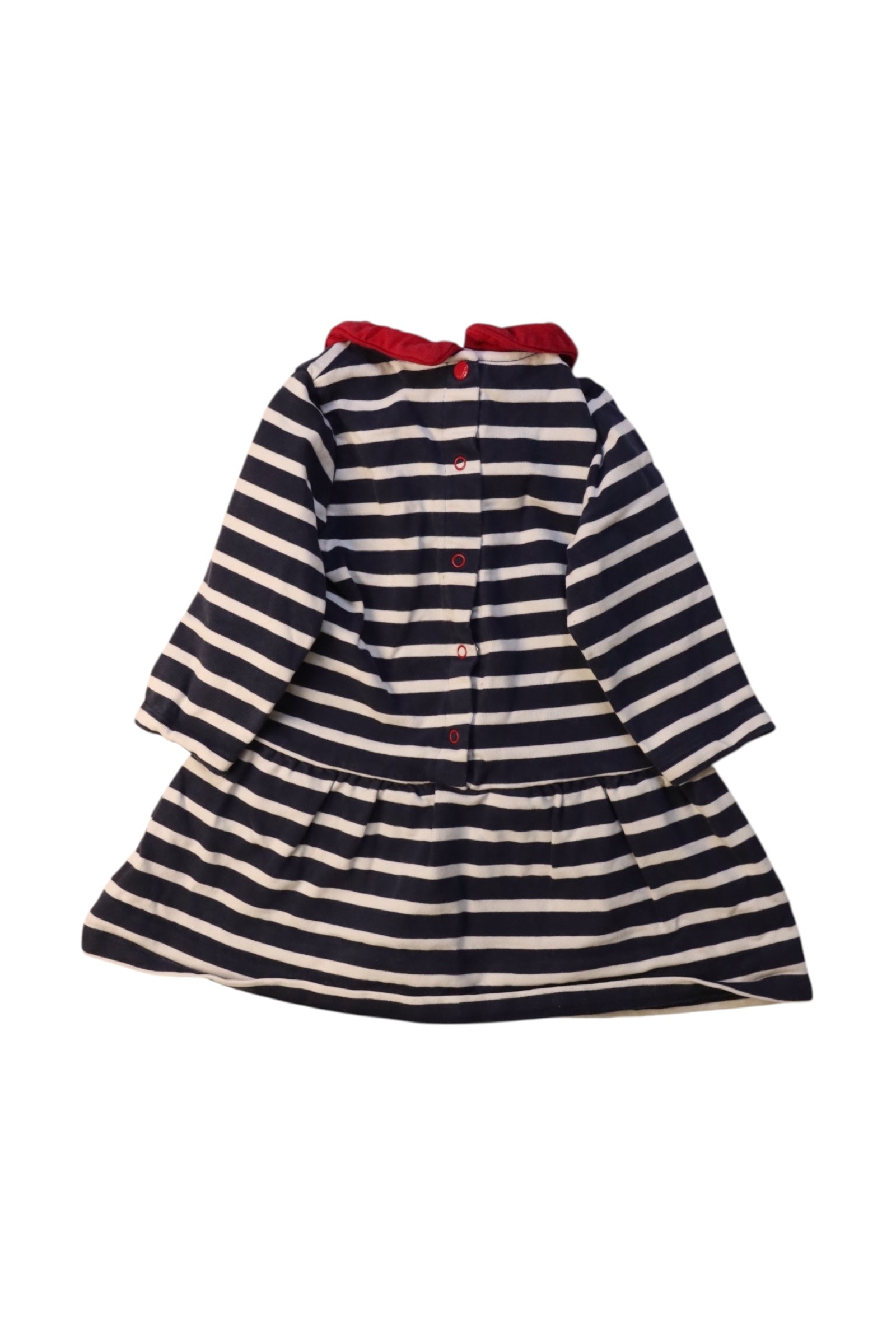 Petit Bateau Striped Dress With Collar 12-18M、mySite、g9winljtr