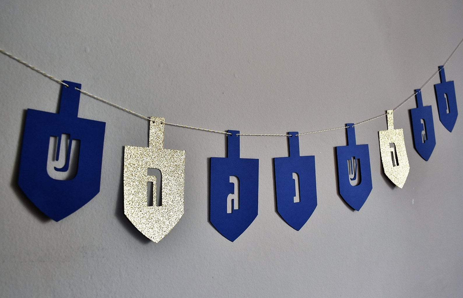 Blue and Gold Dreidel Garland、mySite、topwebapps