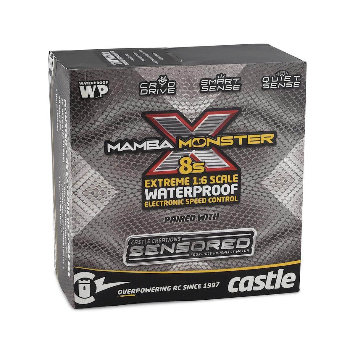  CSE010016502, Castle Creations Mamba Monster X 8S 1/6 ESC/Motor Combo w/1717 Sensored Motor (1650kV)、mySite、merchandisen