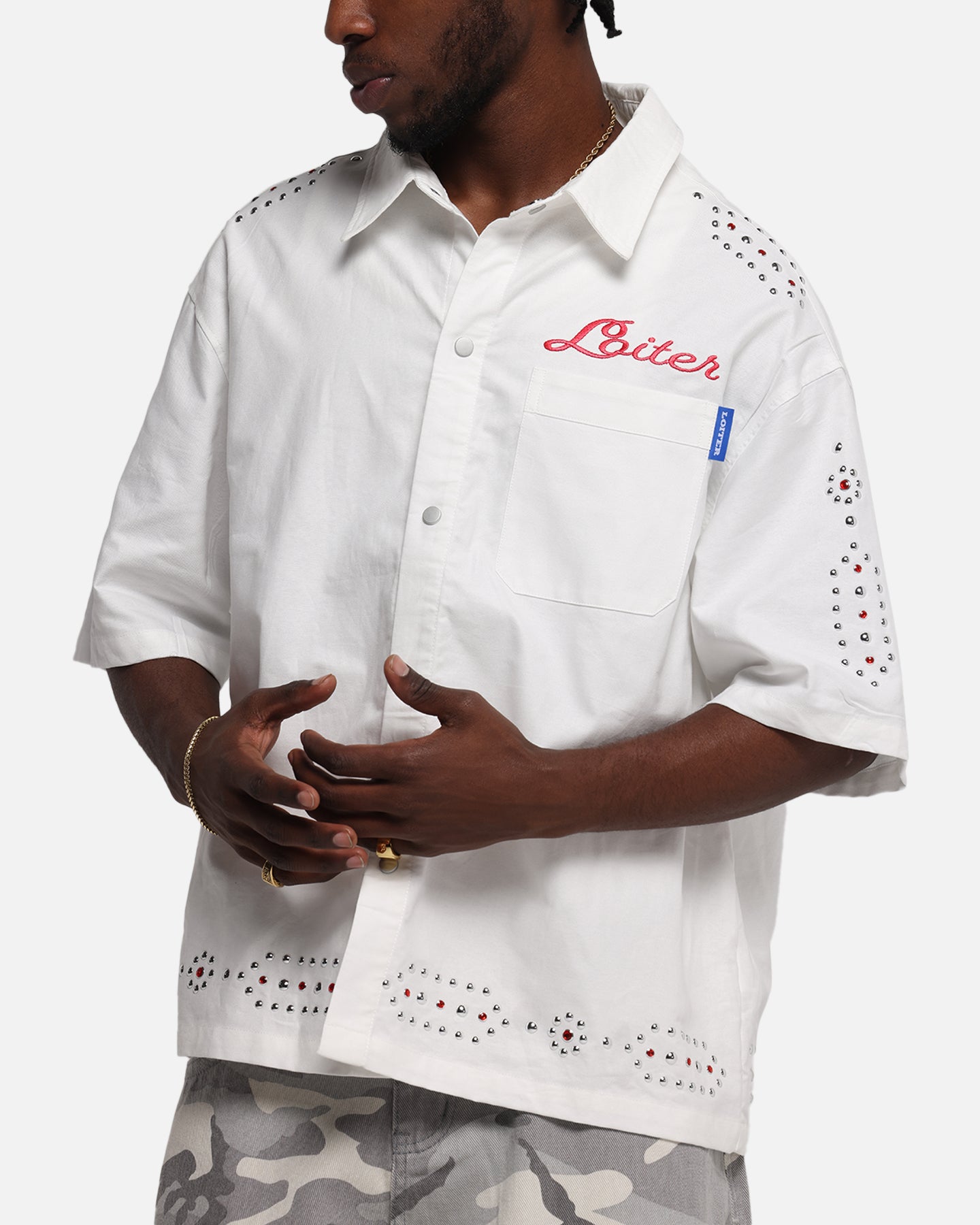 Loiter Western Button Up Shirt Cream、mySite、zt4zffjzw