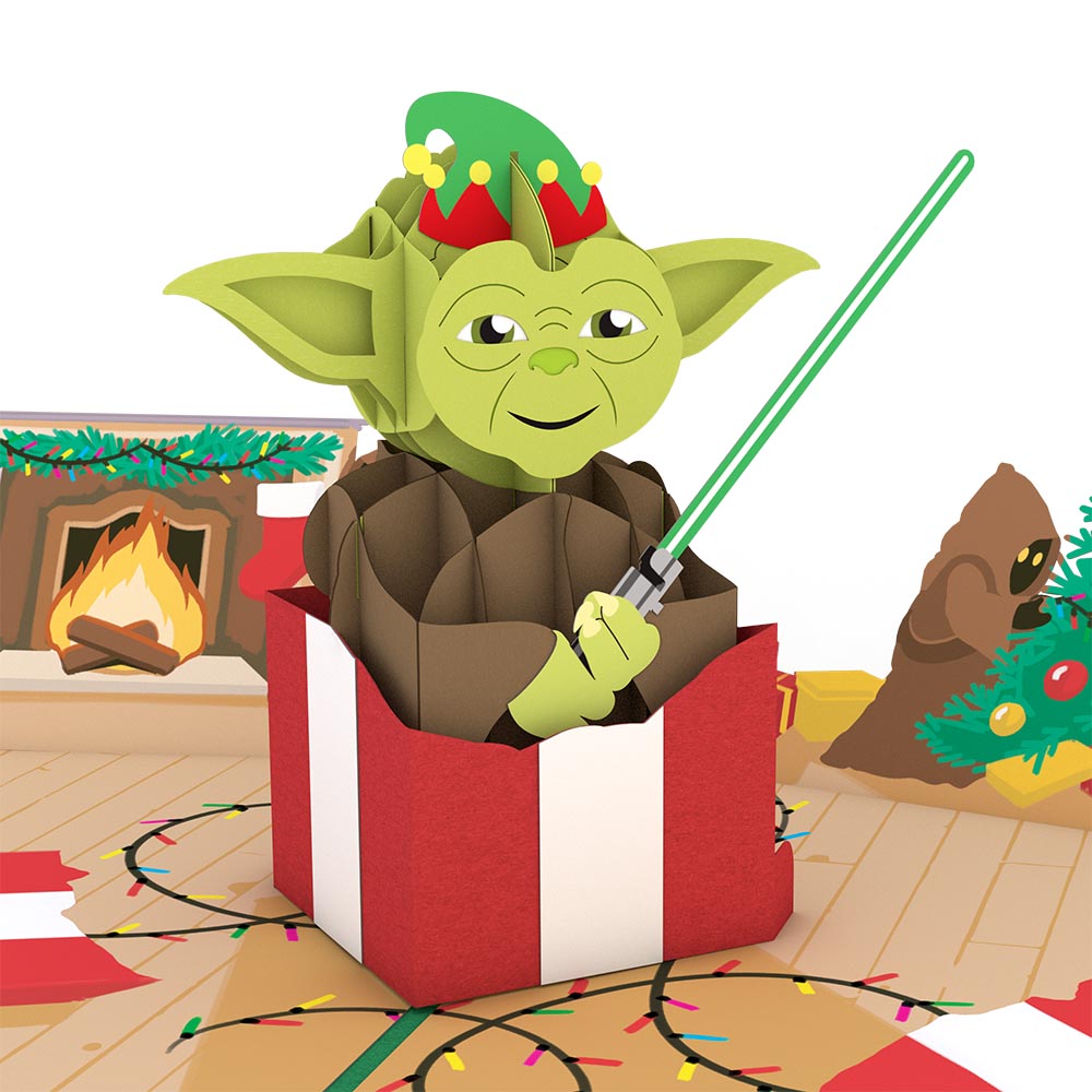 Star Wars™ Yoda™ Present Pop-Up Card、mySite、solidvoid