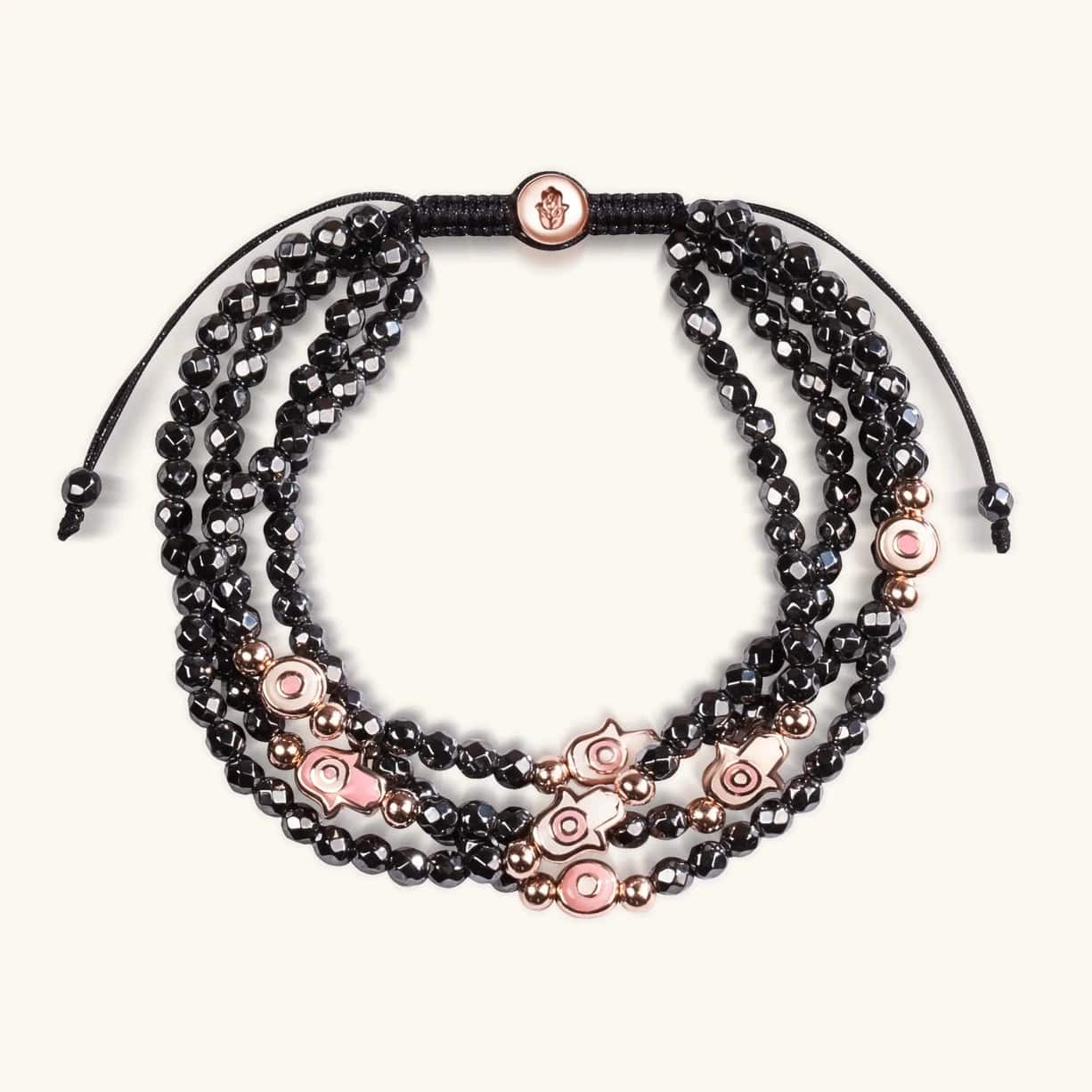 Hematite Enamel Evil Eye and Hamsa Bracelet、mySite、topwebapps