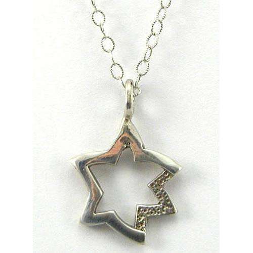 Charlene Biesele Curved Jewish Star Necklace、mySite、topwebapps