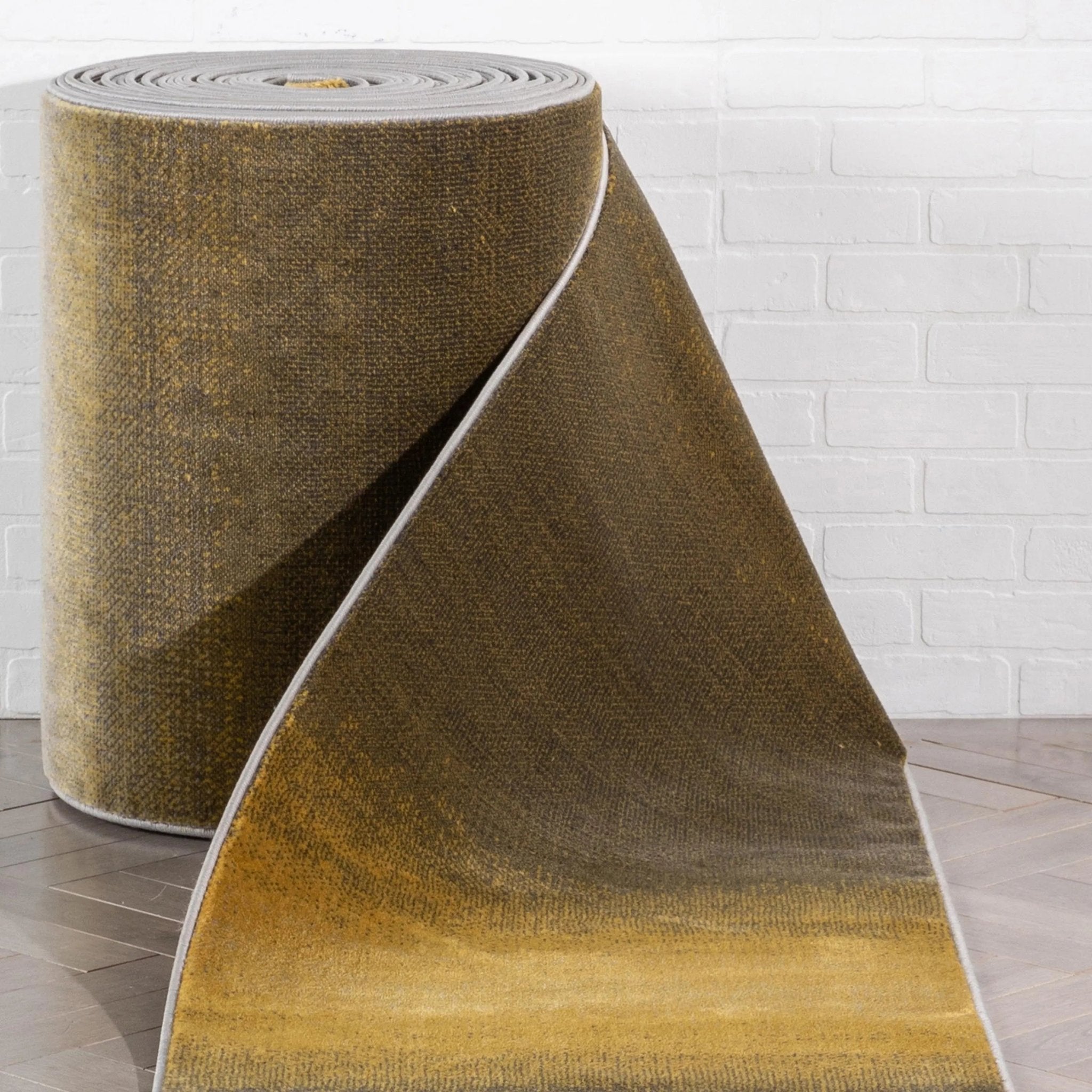 Custom Size Runner Emine Abstract Ombre Modern Yellow 27 Inch Wide x Choose Your Length Hallway Runner Rug、mySite、gigharbornorthrealestate