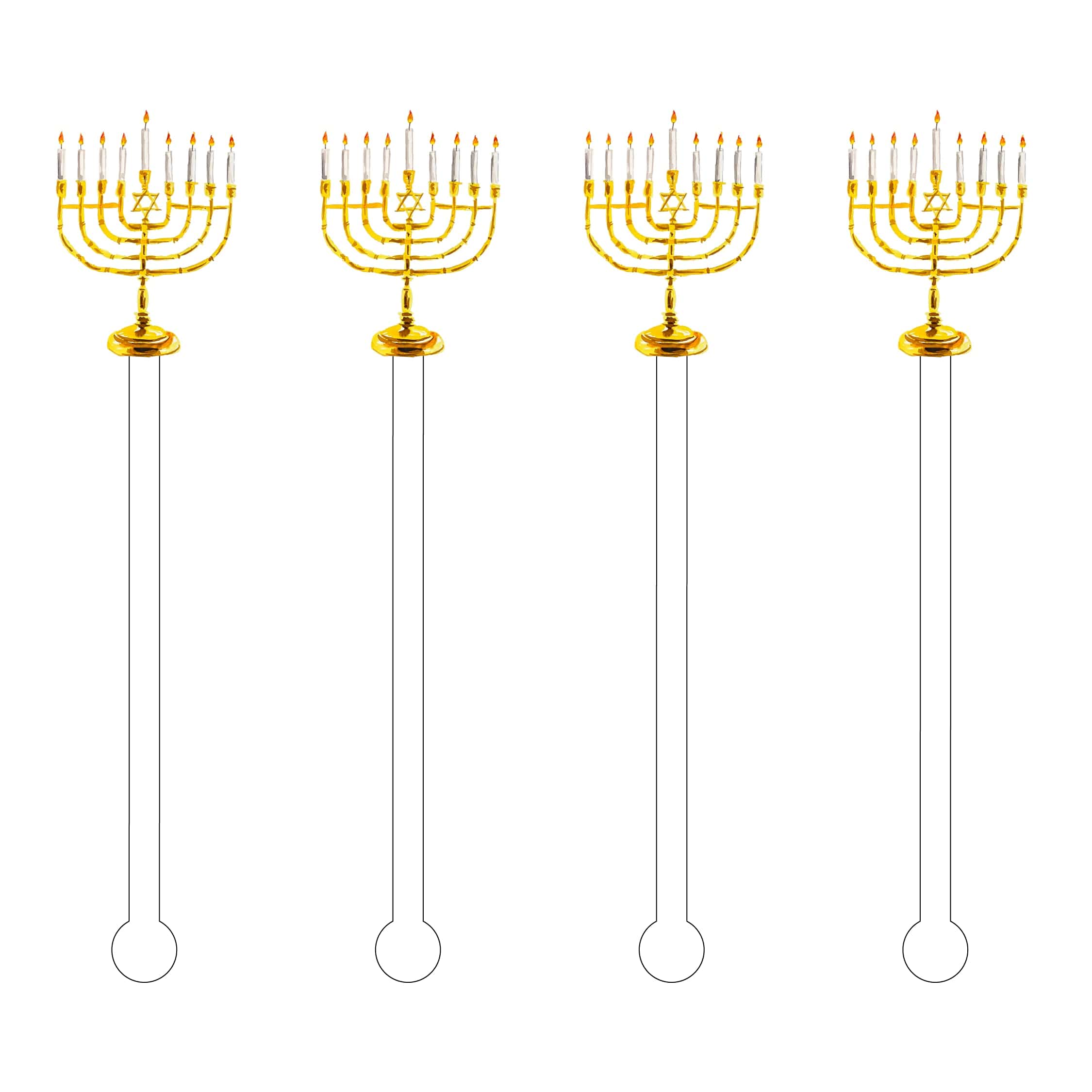 Menorah Acrylic Stir Sticks、mySite、topwebapps