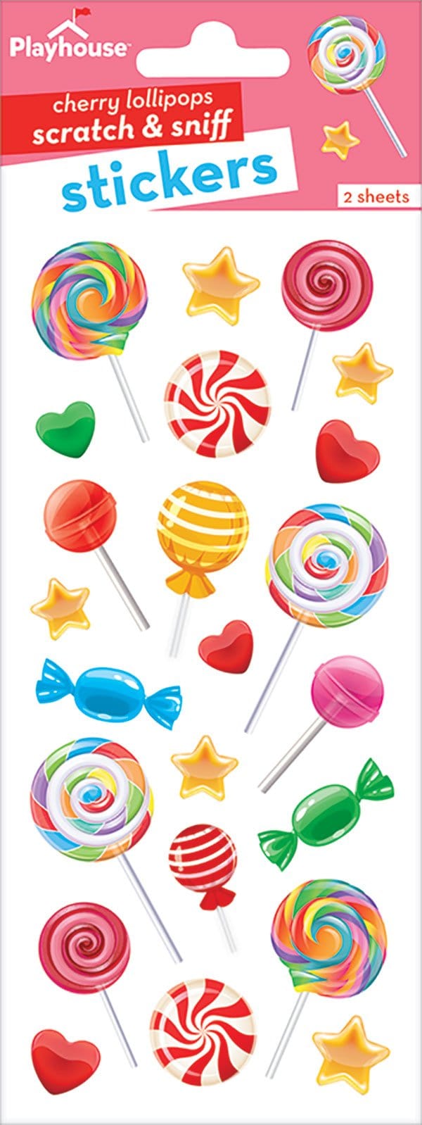  Scratch And Sniff Stickers - Lollipops Cherry、mySite、ghnorth
