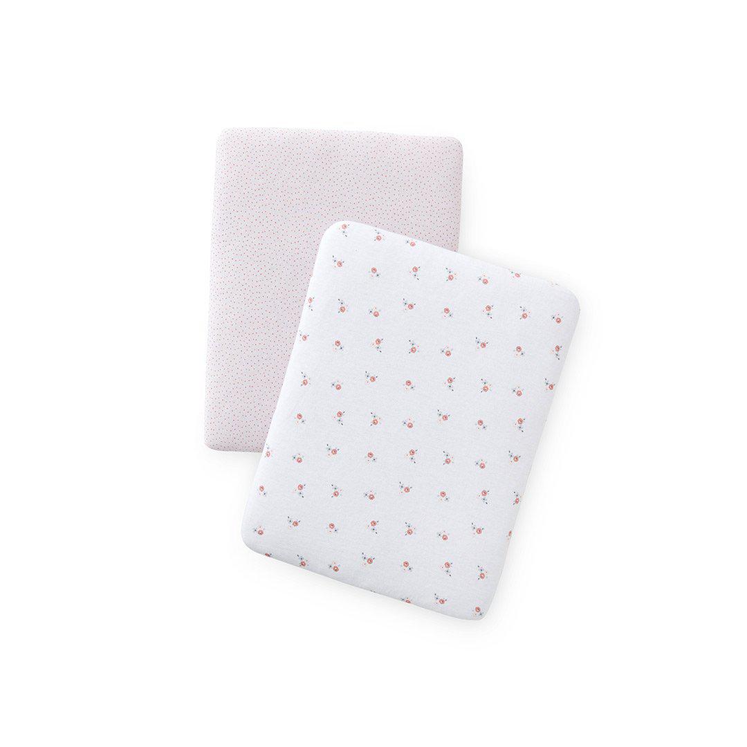  Silver Cross Jersey Cot Bed Fitted Sheets - Floral - 2 Pack、mySite、merchandisen