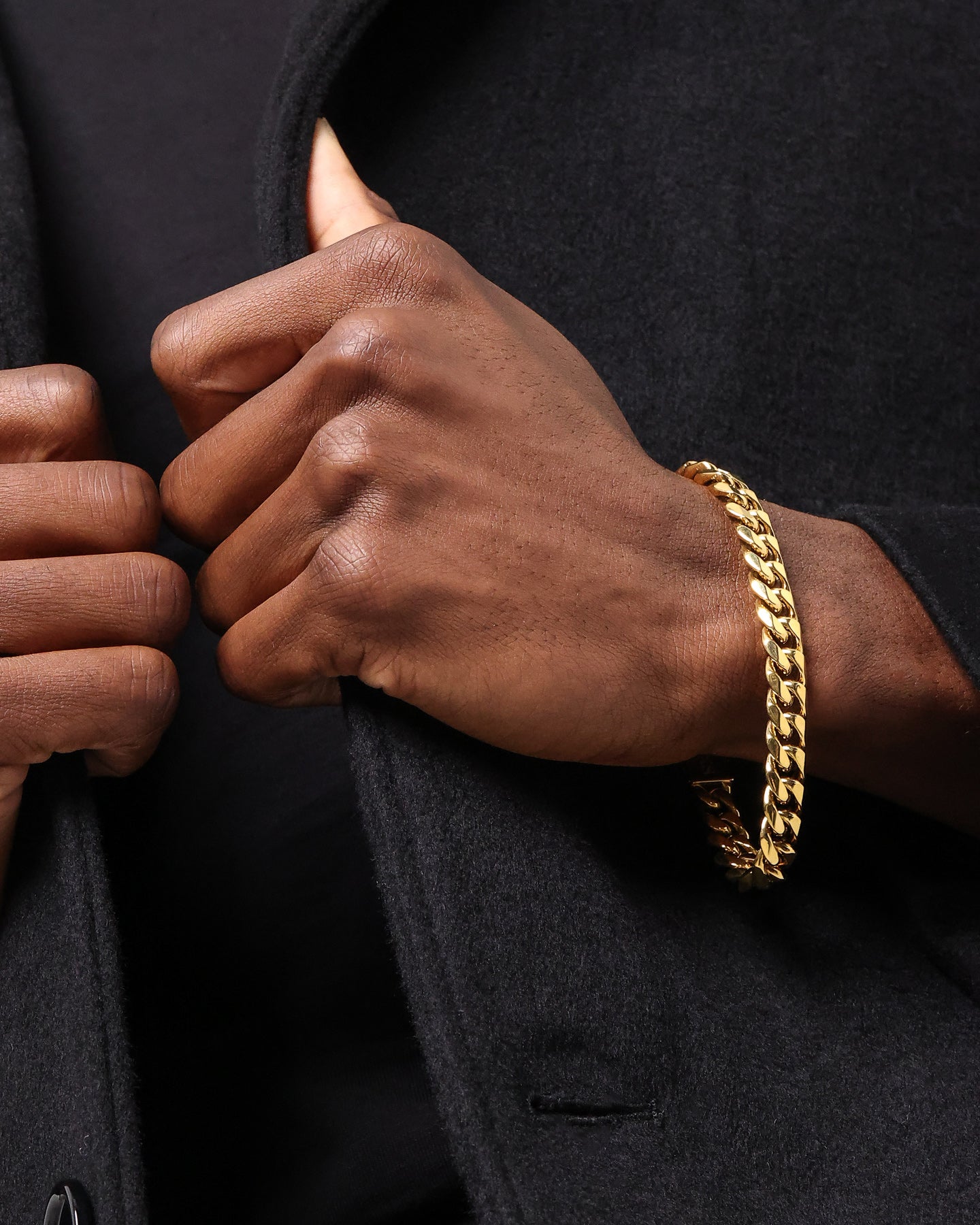 NXS 10mm Cuban Link Bracelet Gold、mySite、zt4zffjzw