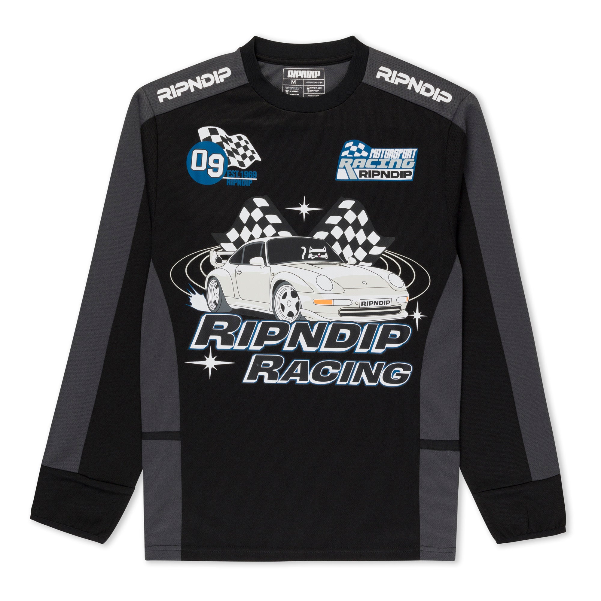  Ripnrace Long Sleeve Jersey (Black/Charcoal)、mySite、merchandisen