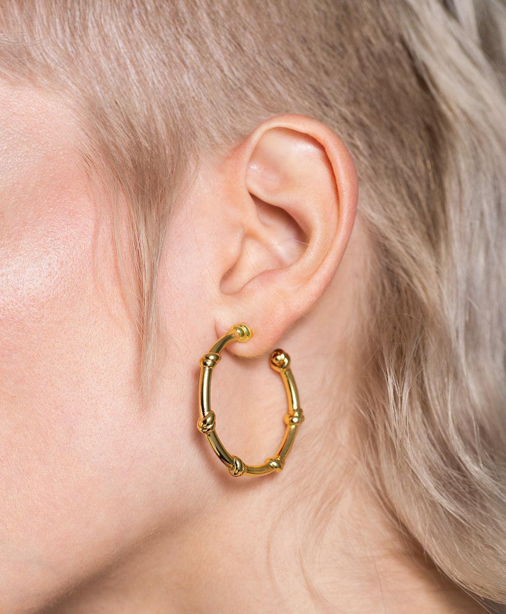 Aino Creole 18ct Gold Plated、mySite、botmansion