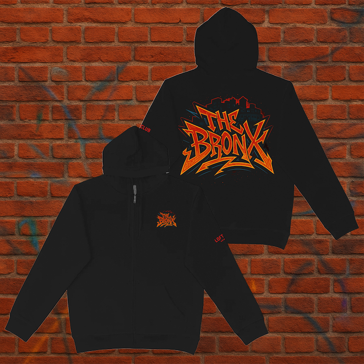 Graffiti THE BRONX Heavy Blend Graphic Zip Hoodie (6 Sizes)、mySite、vikingsvslions