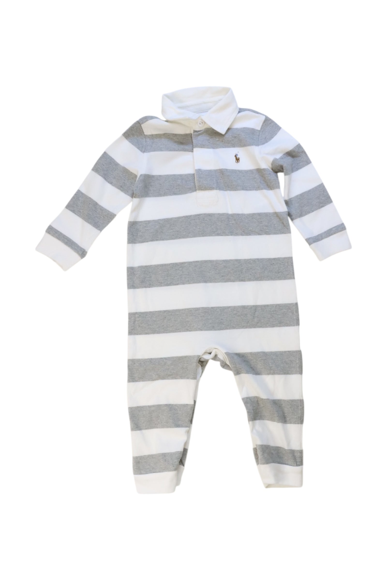 Ralph Lauren Collared Striped Romper 12-18M、mySite、g9winljtr