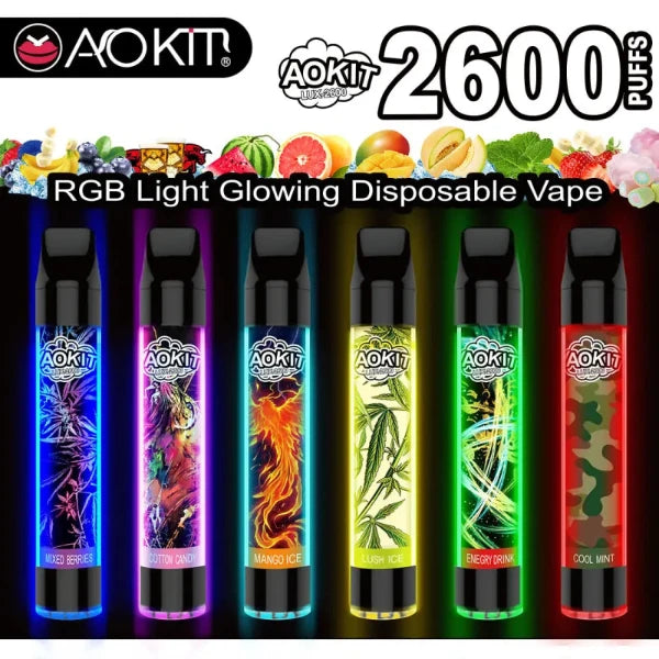 Aokit Lux 2600 Disposable Vape 8.5mL 10 Pack、mySite、zt4zffjzw