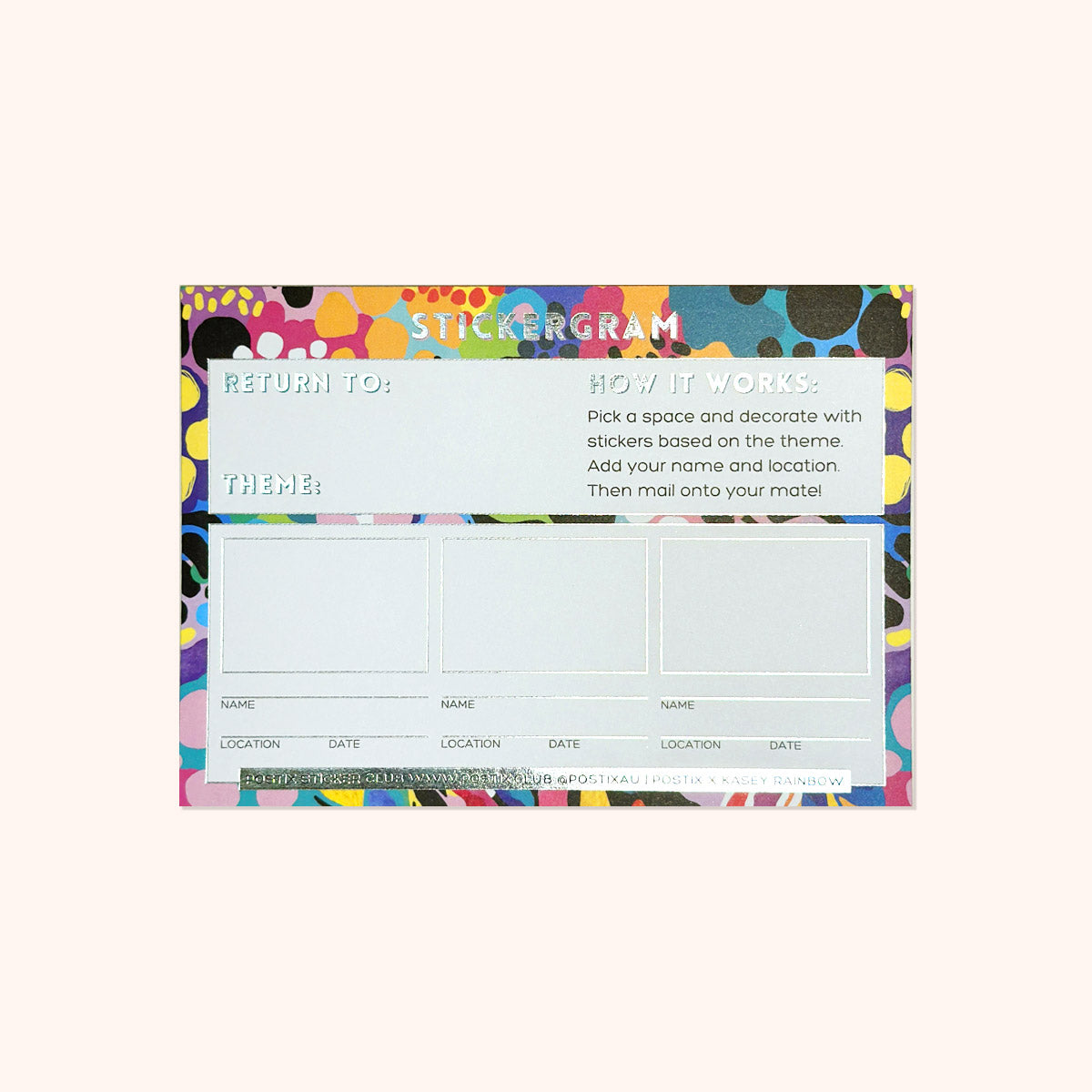  Limited Edition Kasey Rainbow Electric Colour Stickergram 5 Pack、mySite、ghnorth