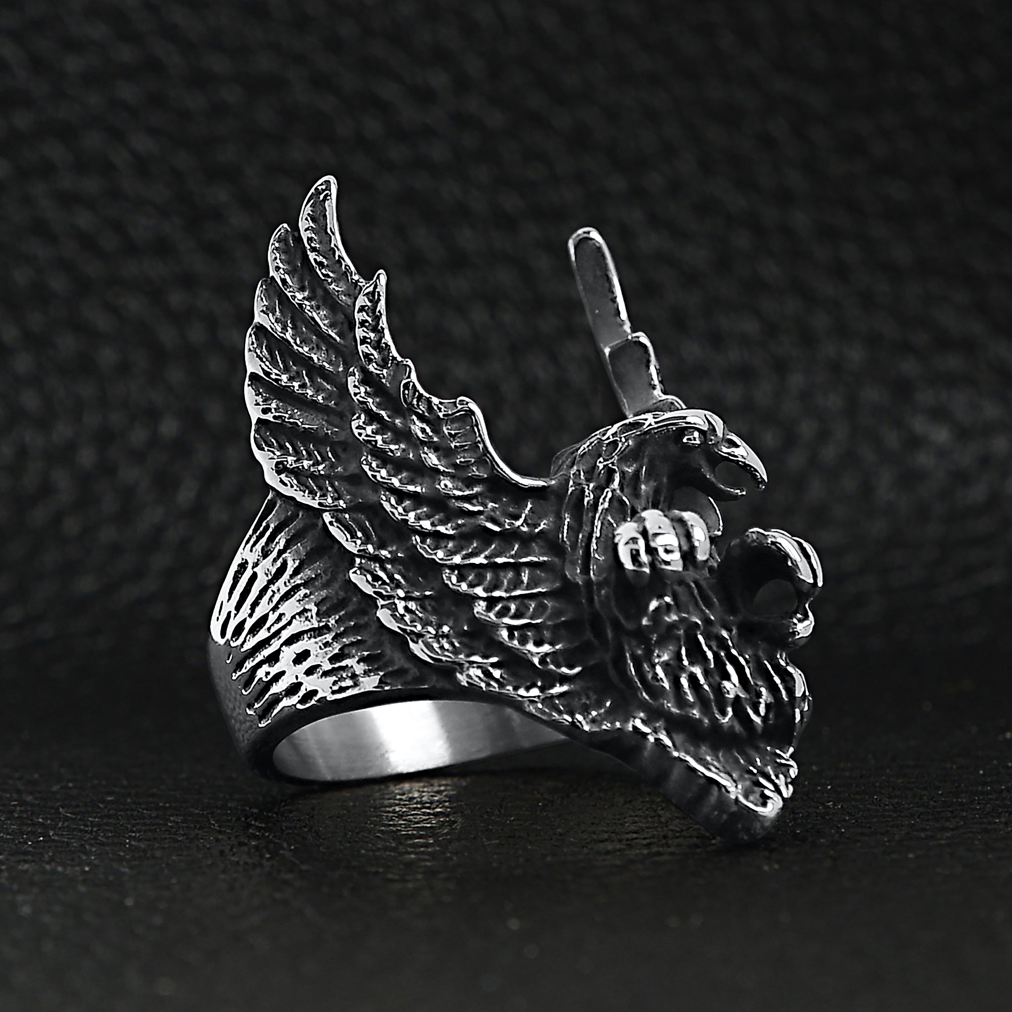 Stainless Steel Flying Eagle Ring / SCR3050、mySite、dreamappss