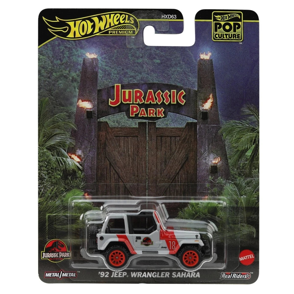 '92 Jeep Wrangler Sahara Jurassic Park * 2025 Hot Wheels Pop Culture Case K、mySite、hgirdovlk