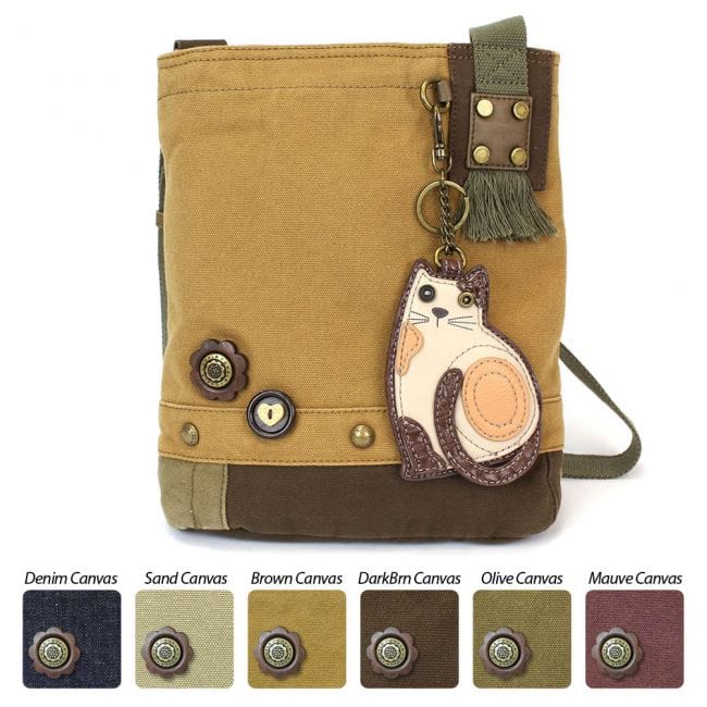 LAZZY CAT - Calico Cat, PATCH CROSS-BODY BAG by Chala、mySite、g9winljtr