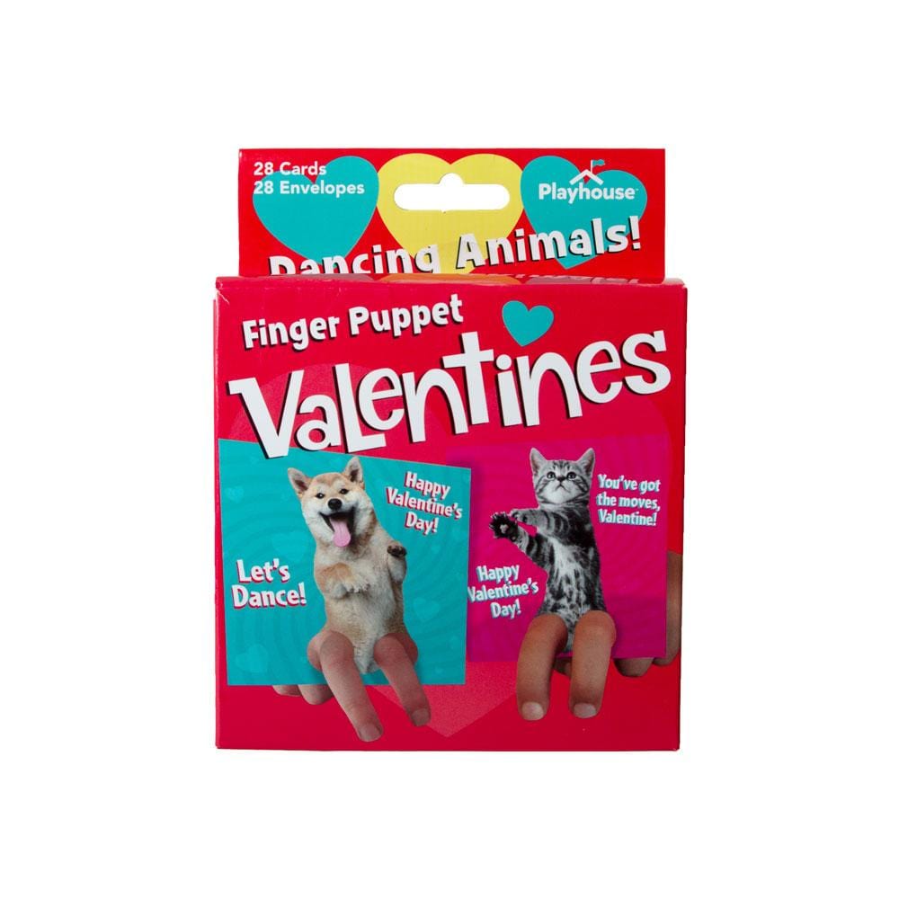  Valentine Cards Set - Dancing Animals Finger Puppets、mySite、ghnorth