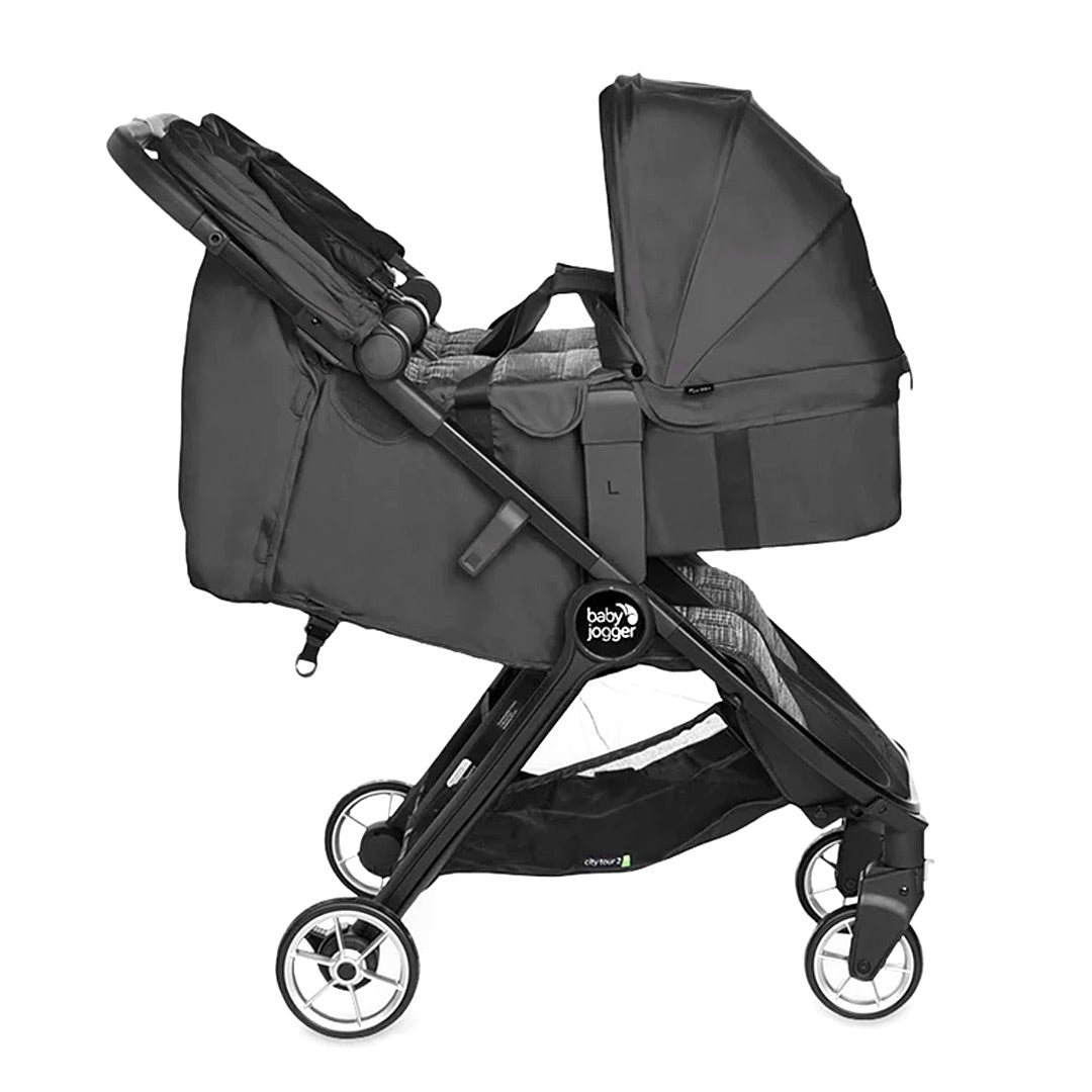  Baby Jogger City Tour 2 Double Carry Cot - Pitch Black、mySite、merchandisen