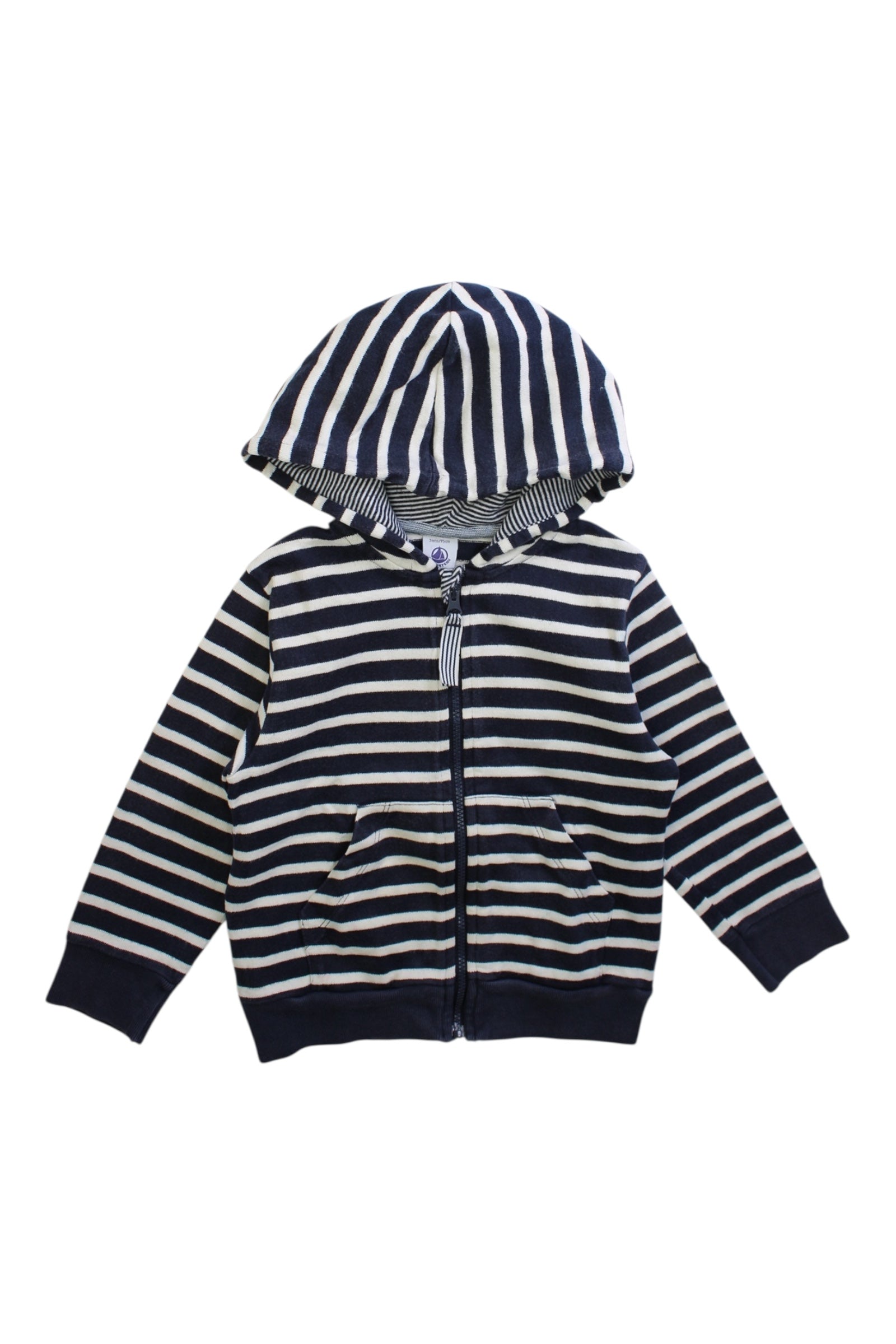Petit Bateau Zippered Hoodie 3T、mySite、g9winljtr