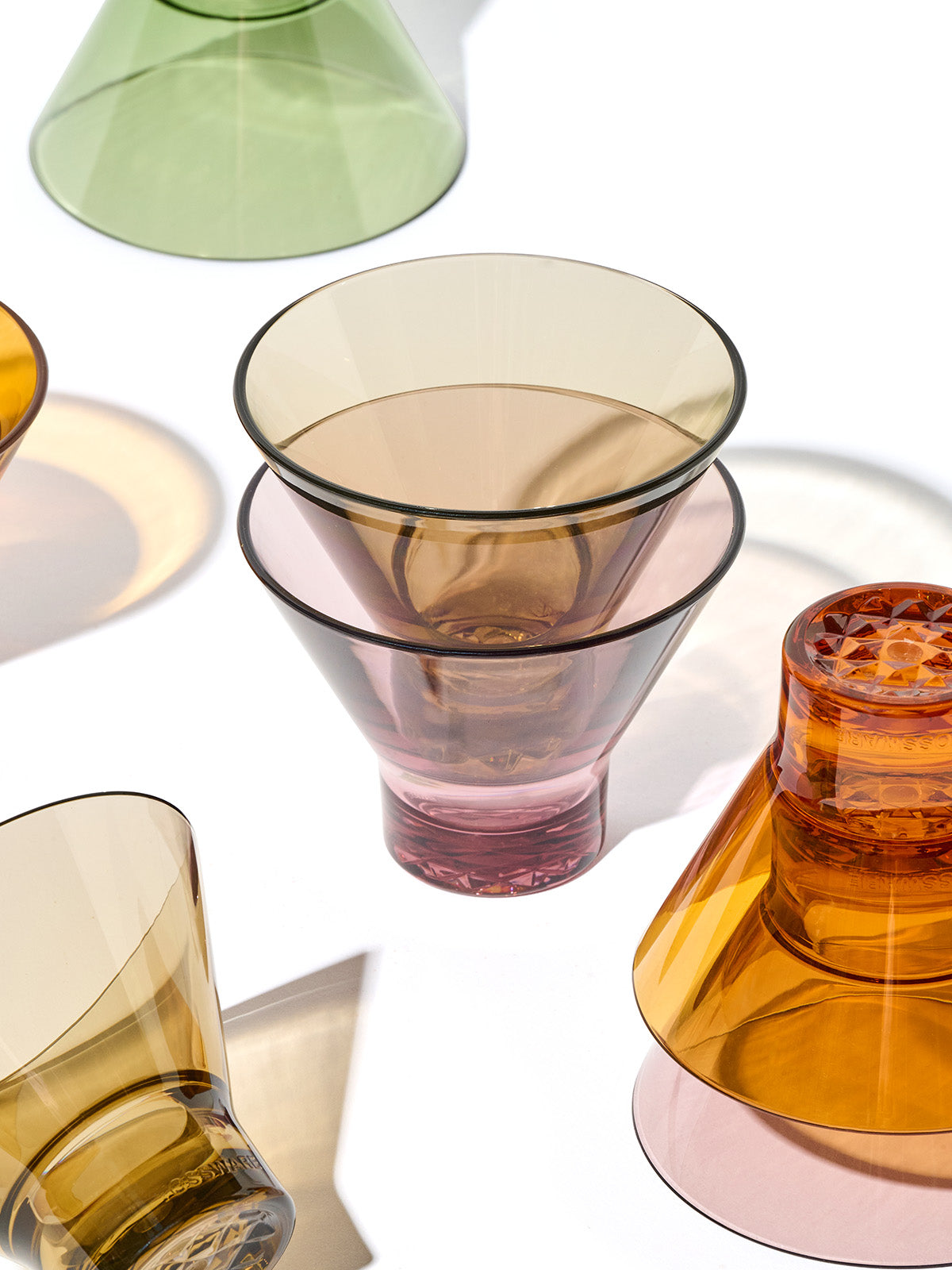 RESERVE 8oz Stemless Martini - Mixed Color Set、mySite、camillekostekn