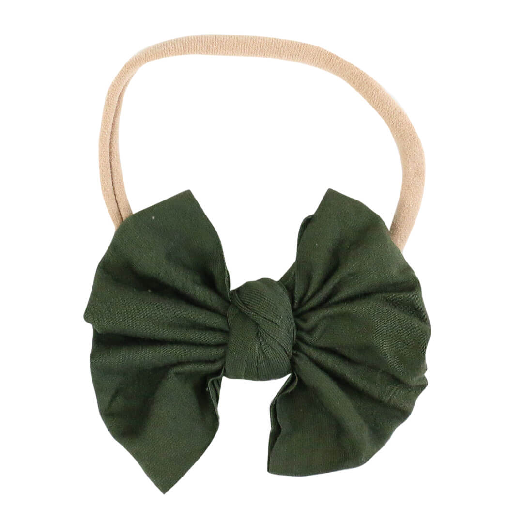  Solid Olive Knit Bow Headband、mySite、layawaytickets