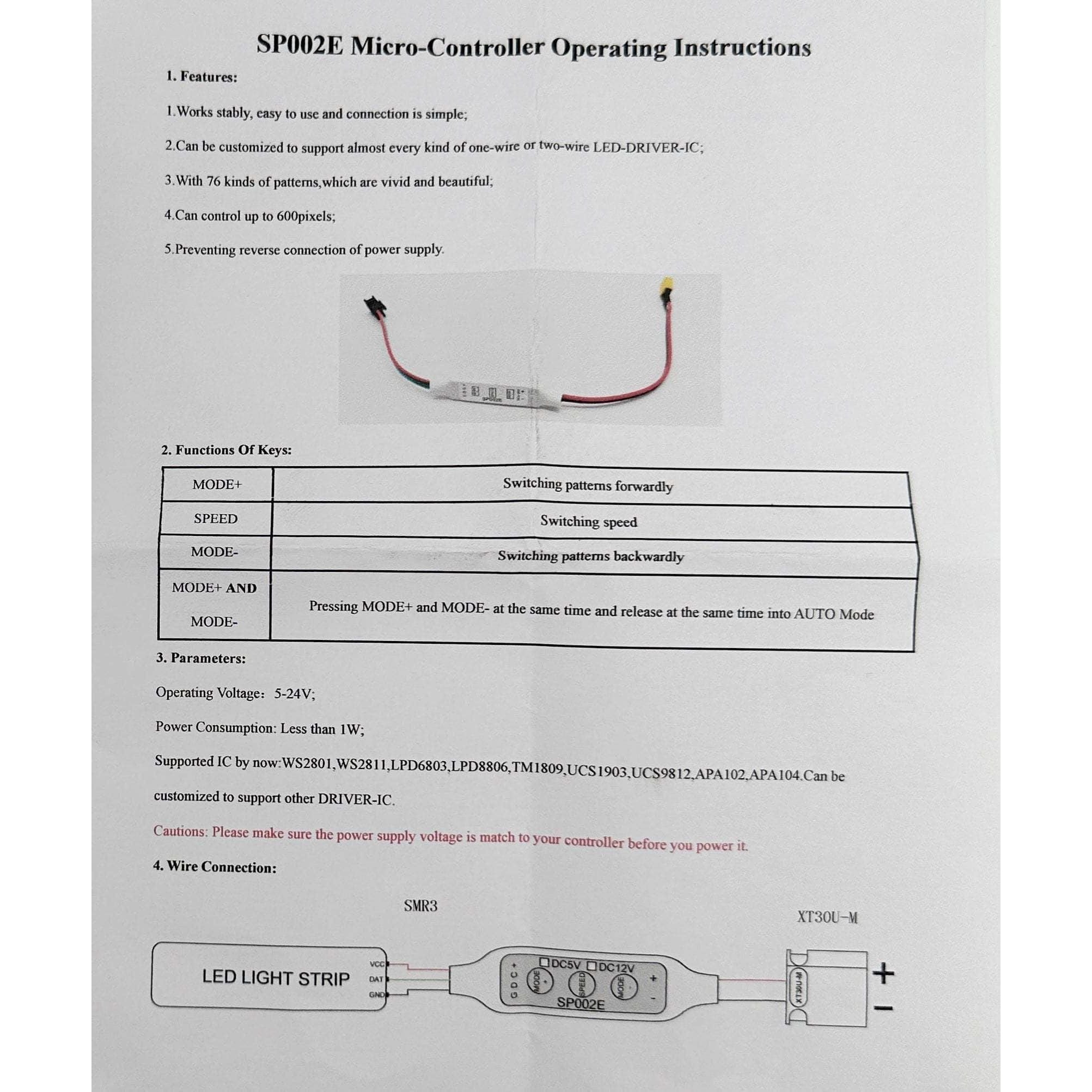 DIY - weBLEEDfpv LED Controller SP002E、mySite、merchandisen