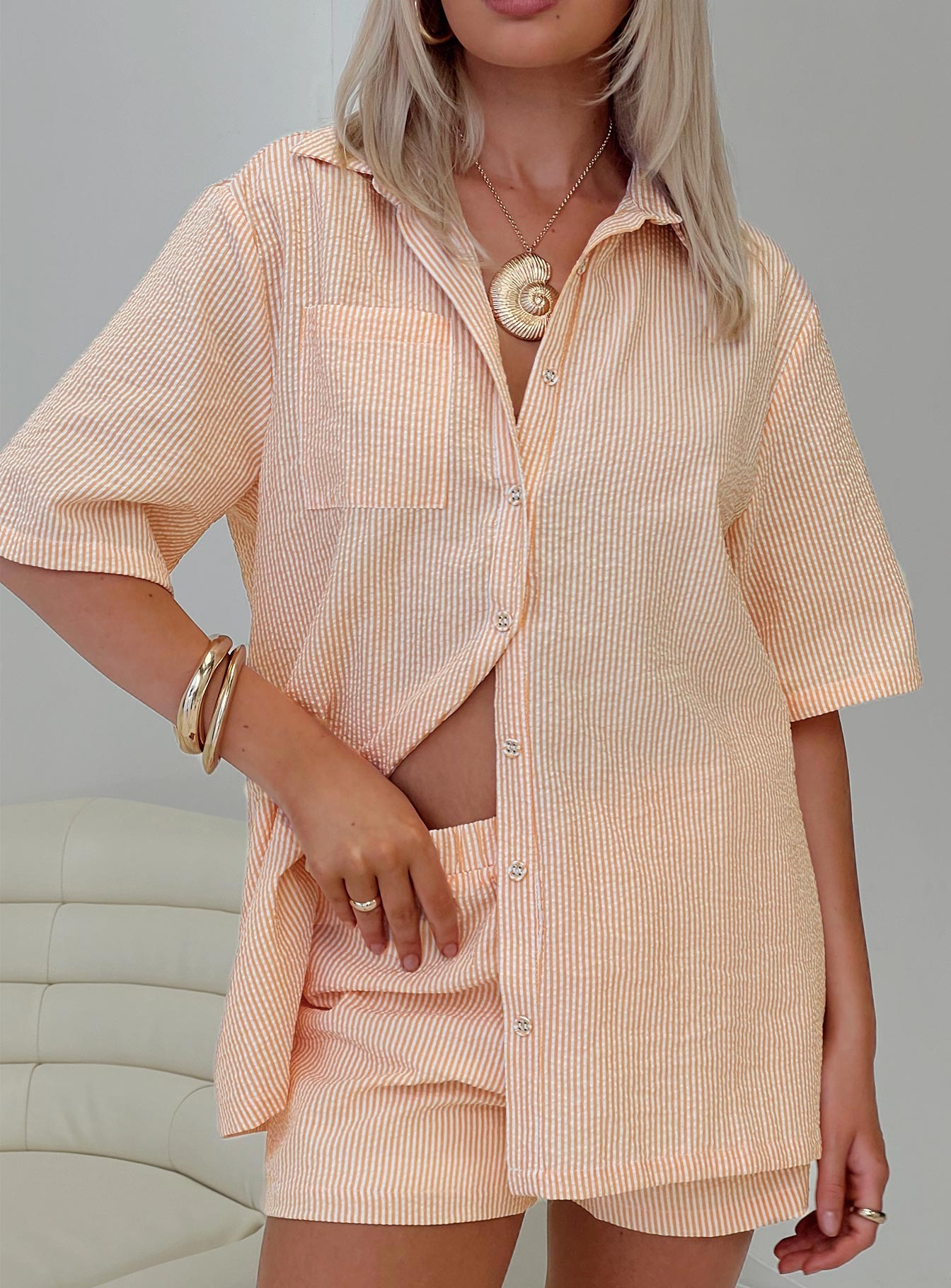 Normal Girl Set Orange Check、mySite、solidvoid