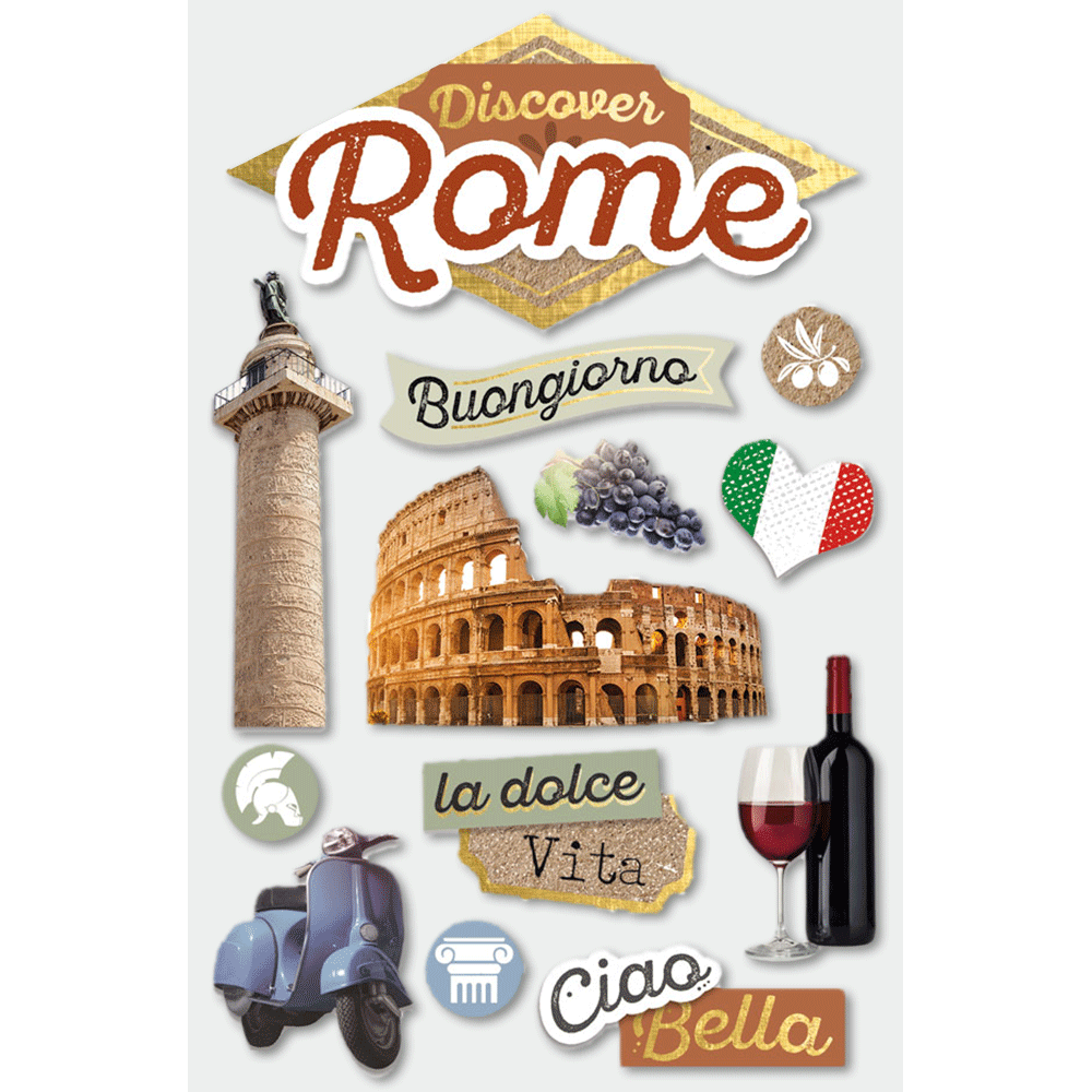  Discover Rome 3-D Stickers、mySite、ghnorth
