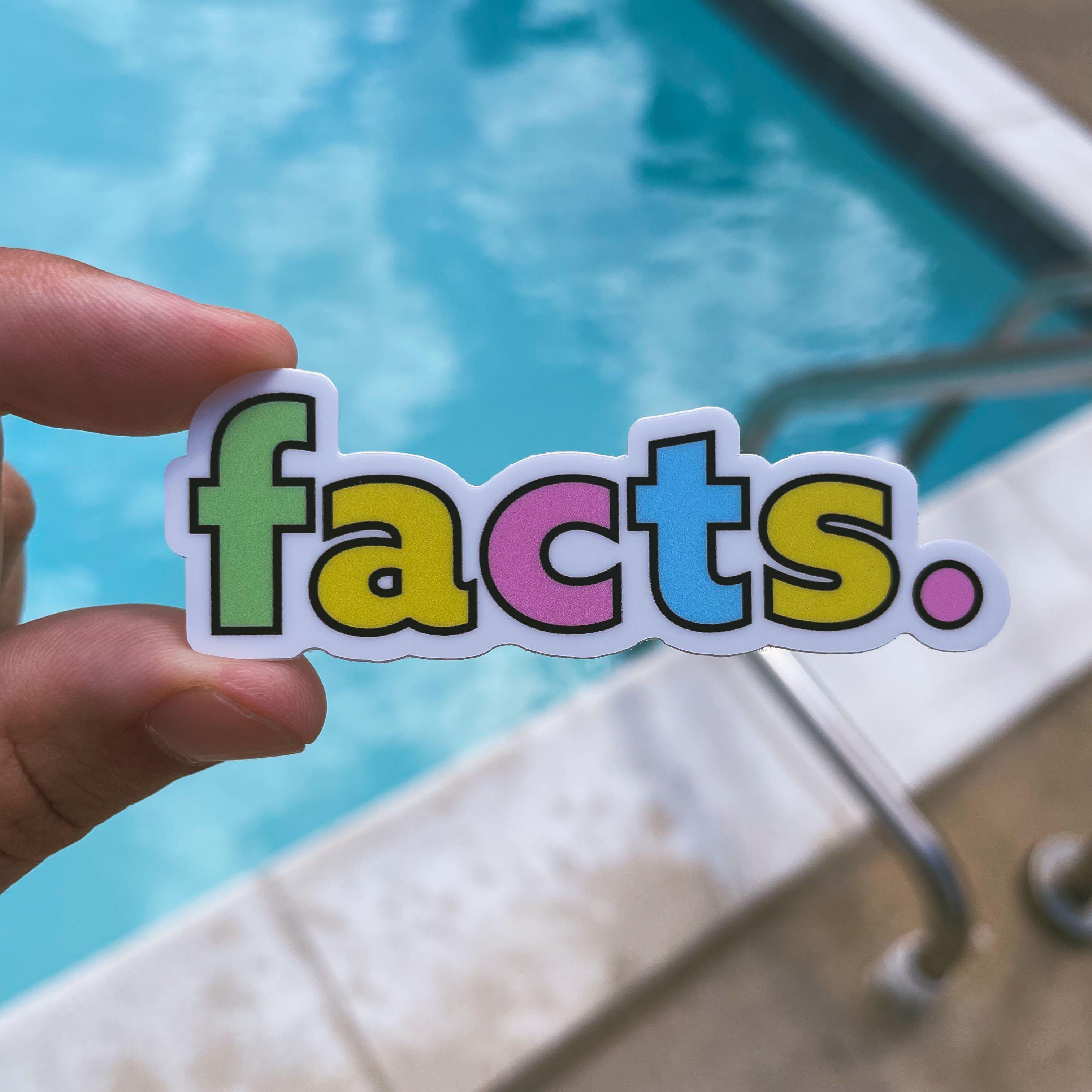  Facts. Multicolor Aesthetic Sticker、mySite、elrpsem3k