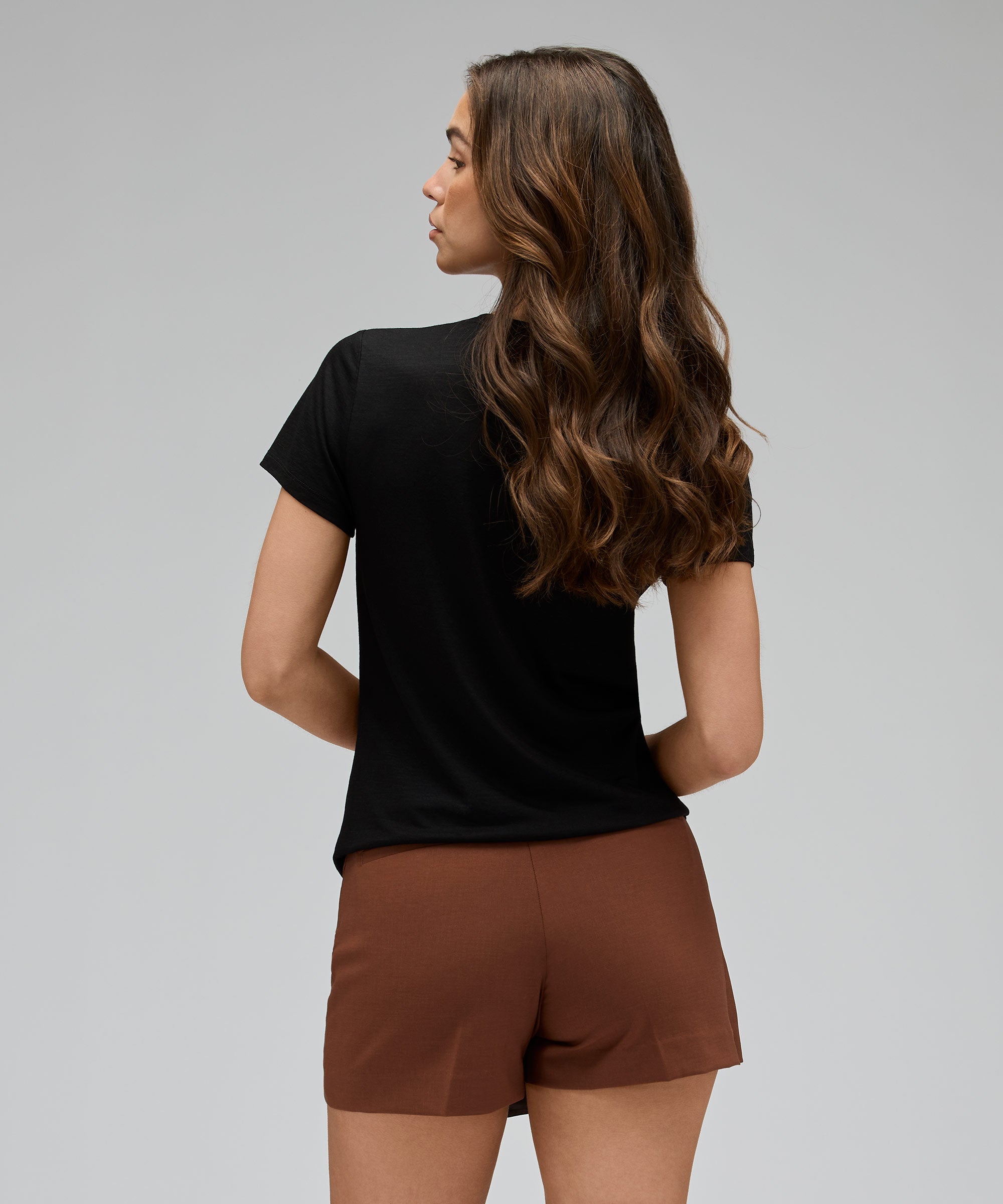 Women's Ultralight Merino V-Neck T-Shirt、mySite、noshort